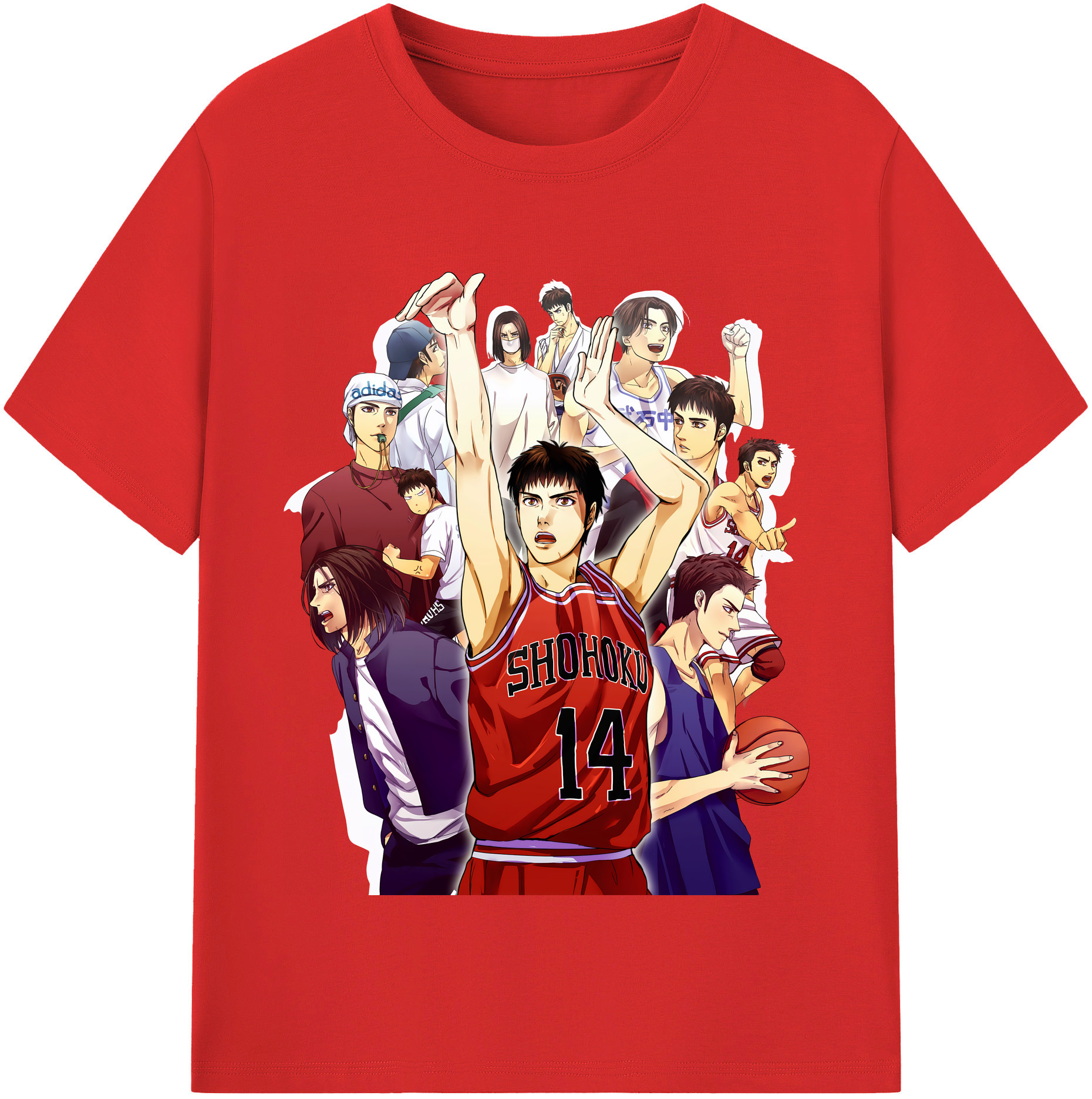 （画像用） SLAM DUNK／スラムダンク レディースカジュアルプリントTシャツ（綿100％）