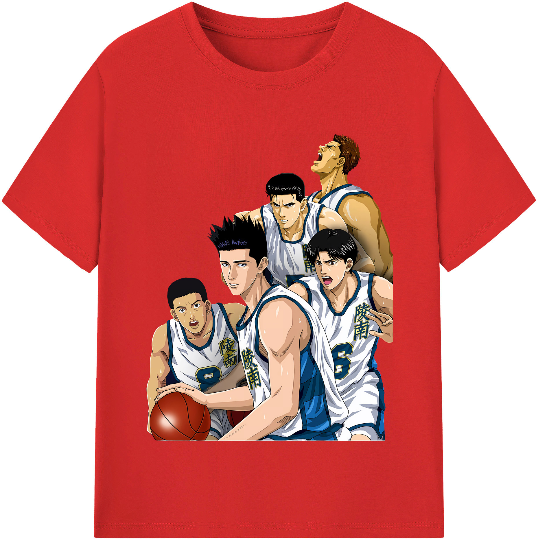 （画像用） SLAM DUNK／スラムダンク レディースカジュアルプリントTシャツ（綿100％）
