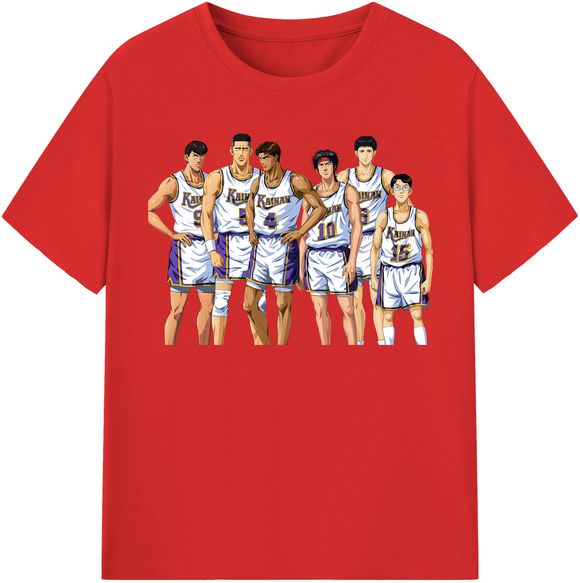 （画像用） SLAM DUNK／スラムダンク レディースカジュアルプリントTシャツ（綿100％）