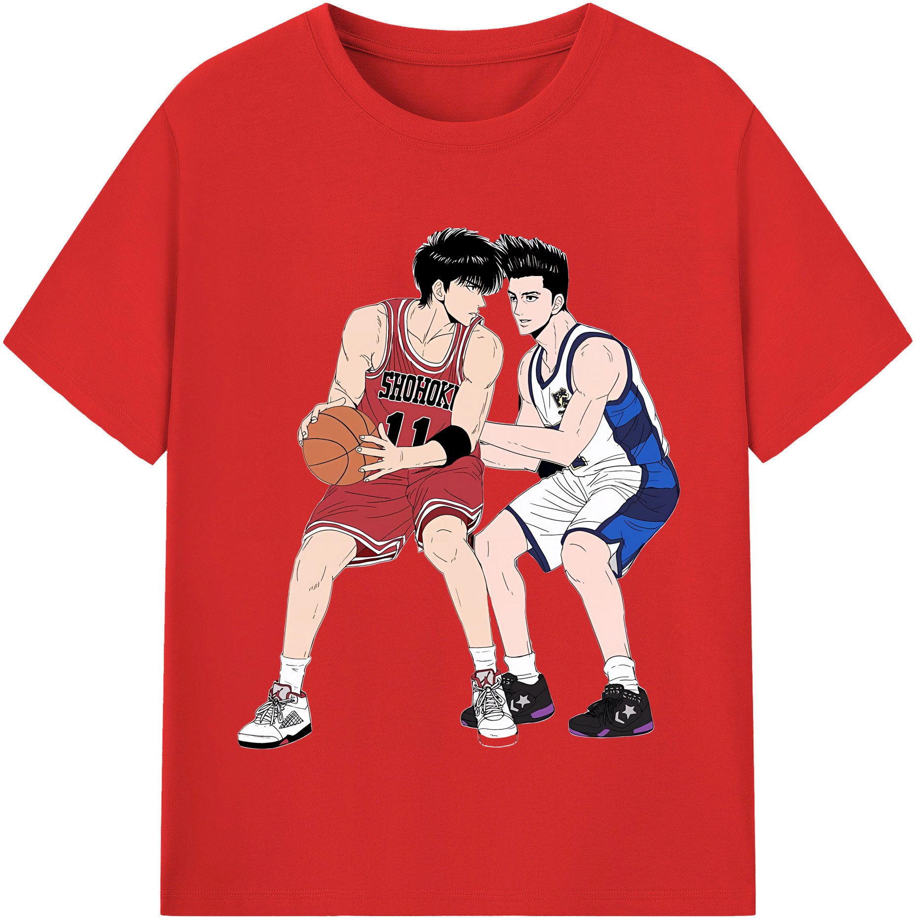 （画像用） SLAM DUNK／スラムダンク レディースカジュアルプリントTシャツ（綿100％）
