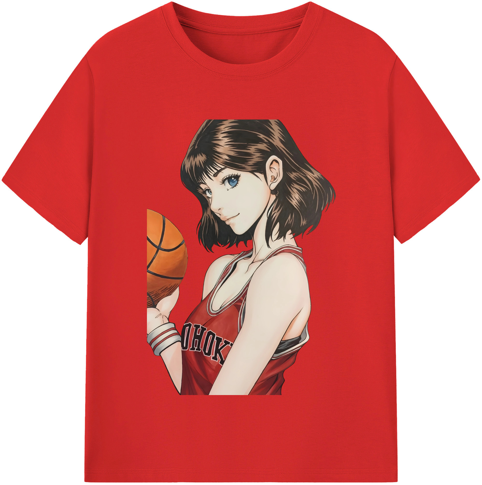 （画像用） SLAM DUNK／スラムダンク レディースカジュアルプリントTシャツ（綿100％）