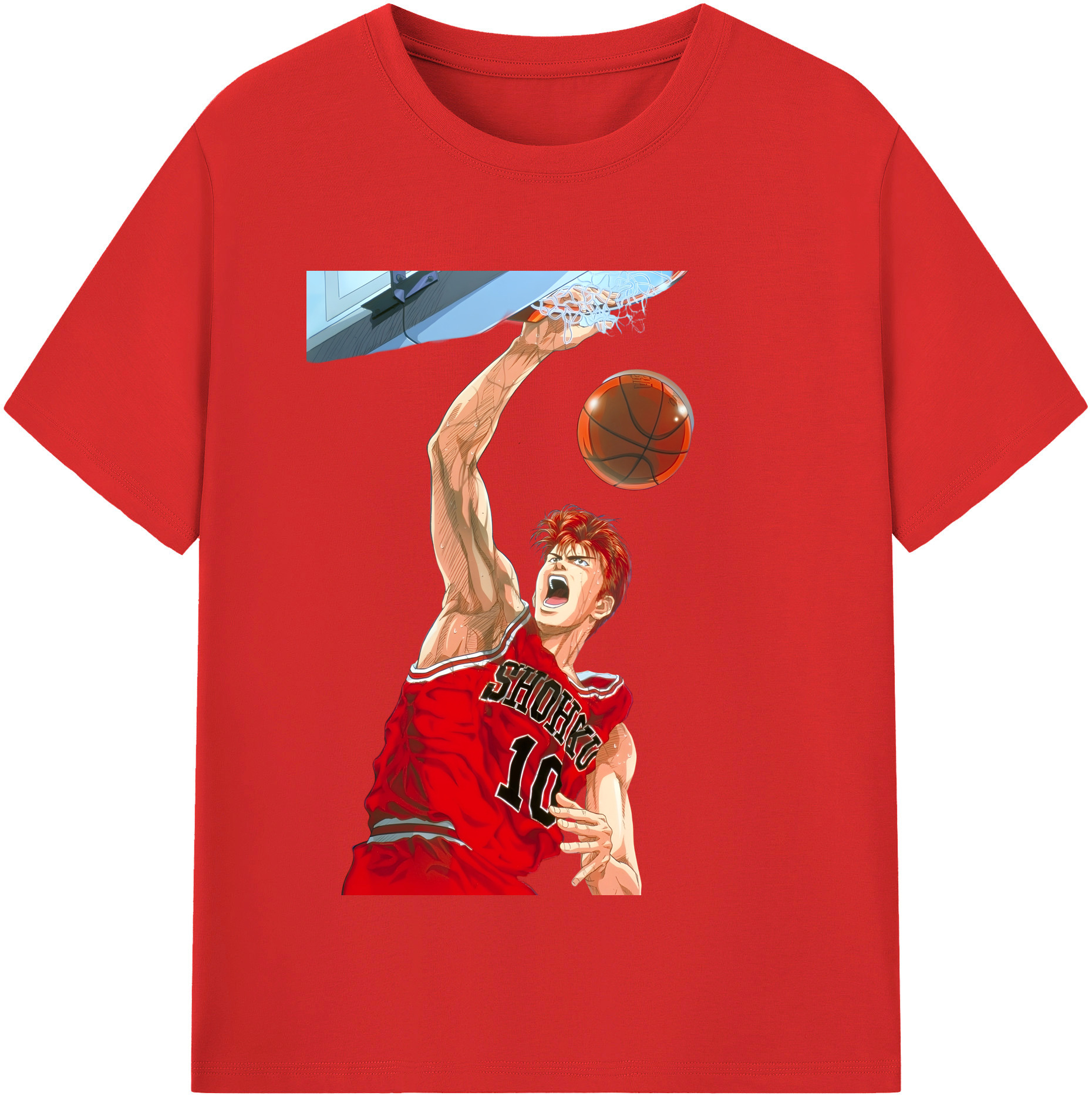 （画像用） SLAM DUNK／スラムダンク レディースカジュアルプリントTシャツ（綿100％）