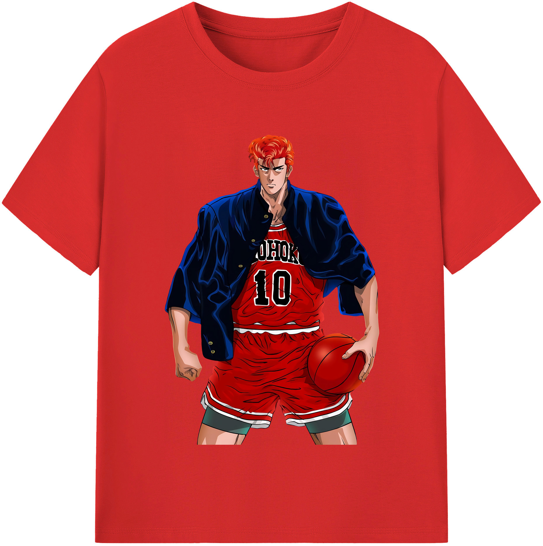 （画像用） SLAM DUNK／スラムダンク レディースカジュアルプリントTシャツ（綿100％）