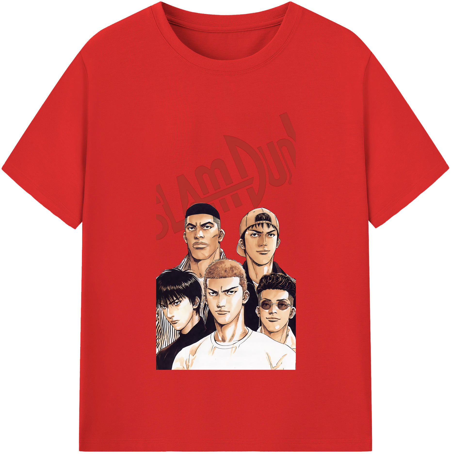 （画像用） SLAM DUNK／スラムダンク レディースカジュアルプリントTシャツ（綿100％）