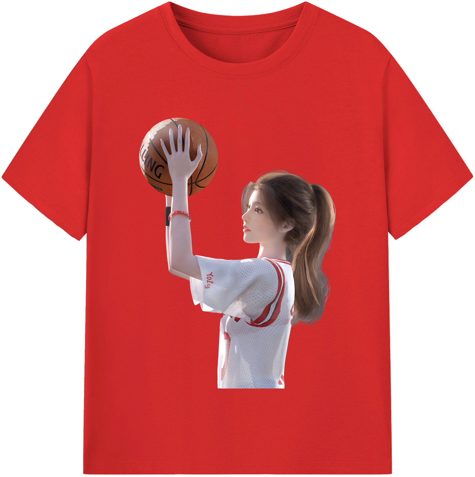 （画像用） SLAM DUNK／スラムダンク レディースカジュアルプリントTシャツ（綿100％）