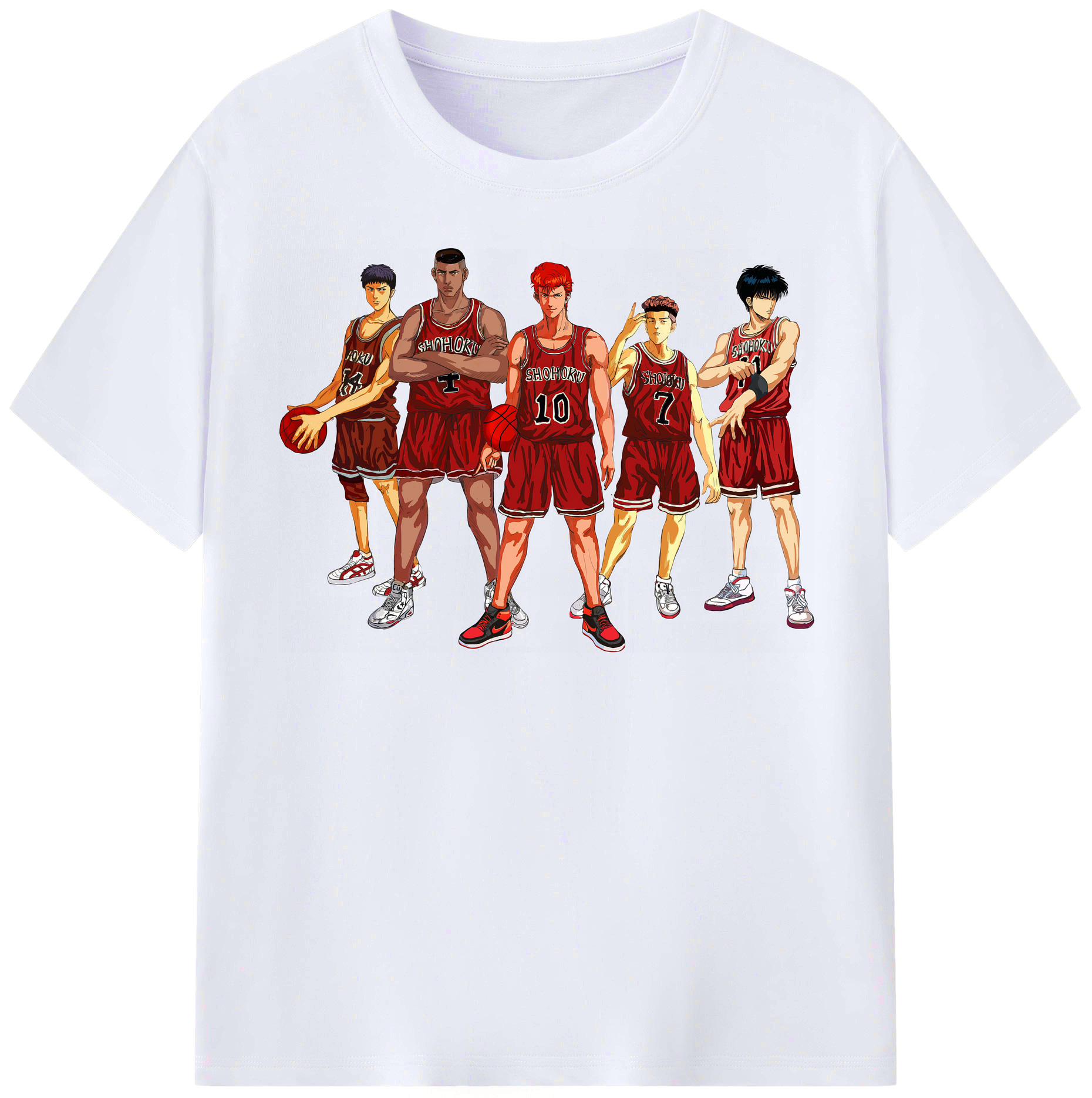 （画像用） SLAM DUNK／スラムダンク レディースカジュアルプリントTシャツ（綿100％）