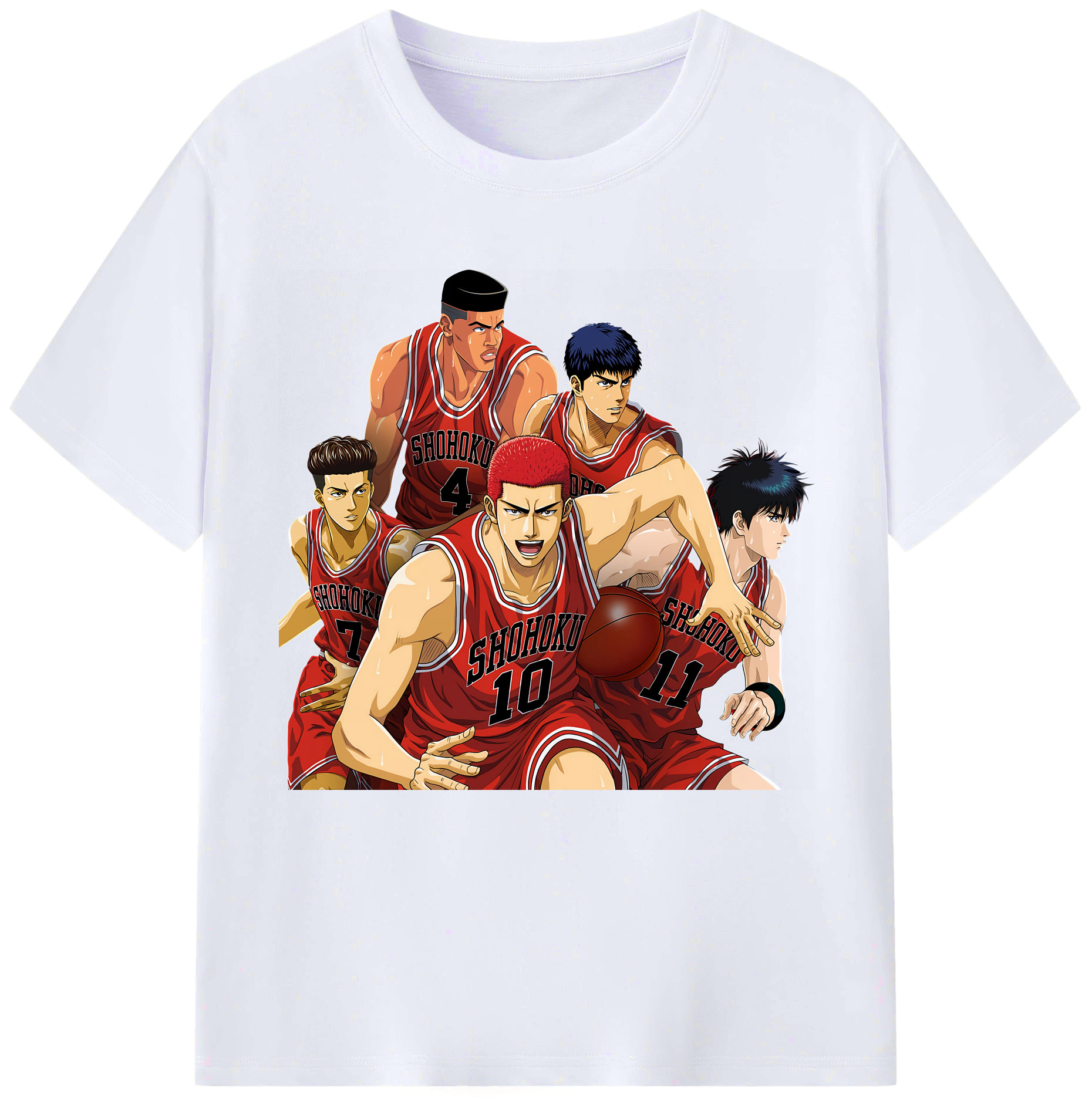 （画像用） SLAM DUNK／スラムダンク レディースカジュアルプリントTシャツ（綿100％）