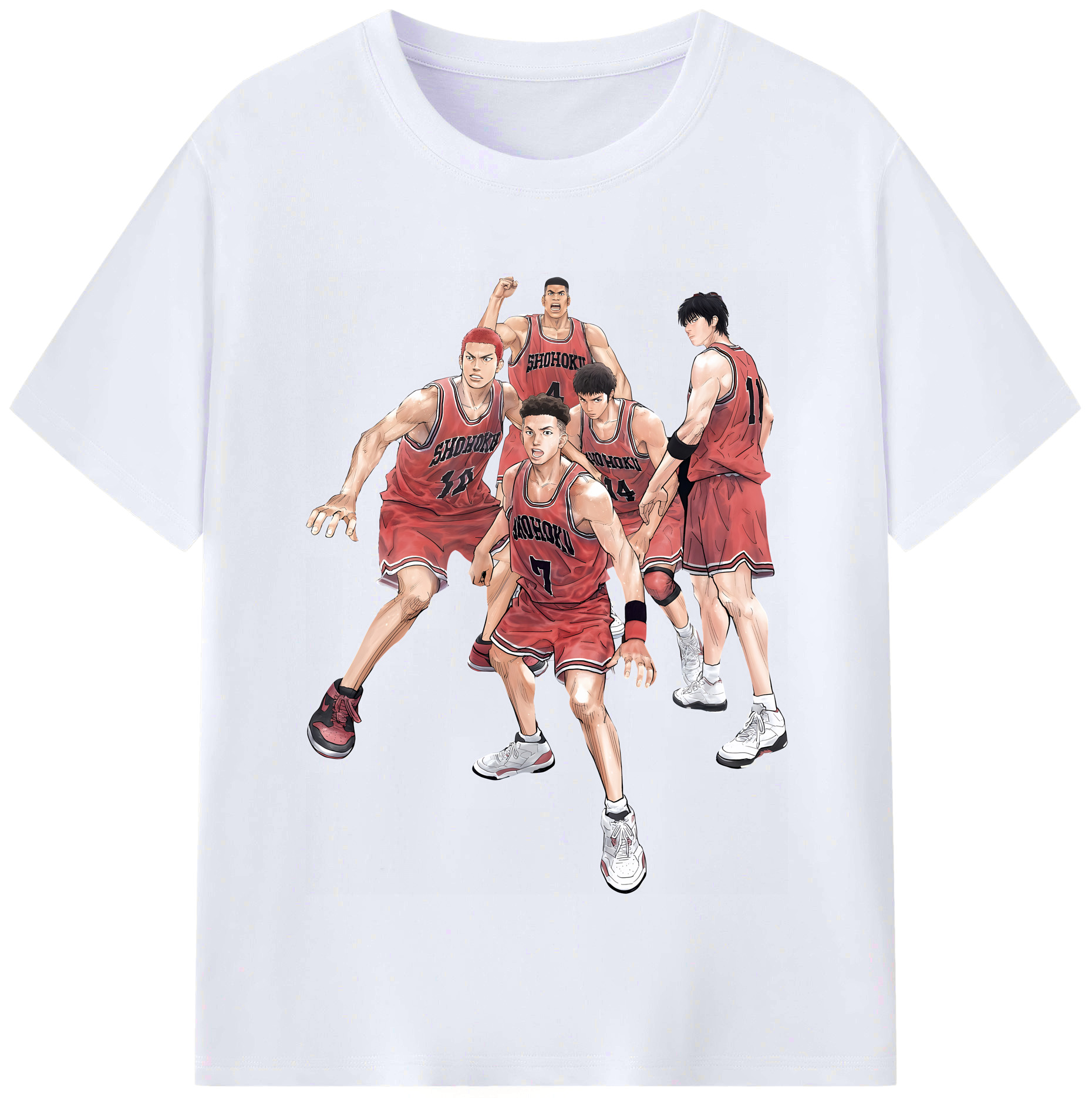（画像用） SLAM DUNK／スラムダンク レディースカジュアルプリントTシャツ（綿100％）