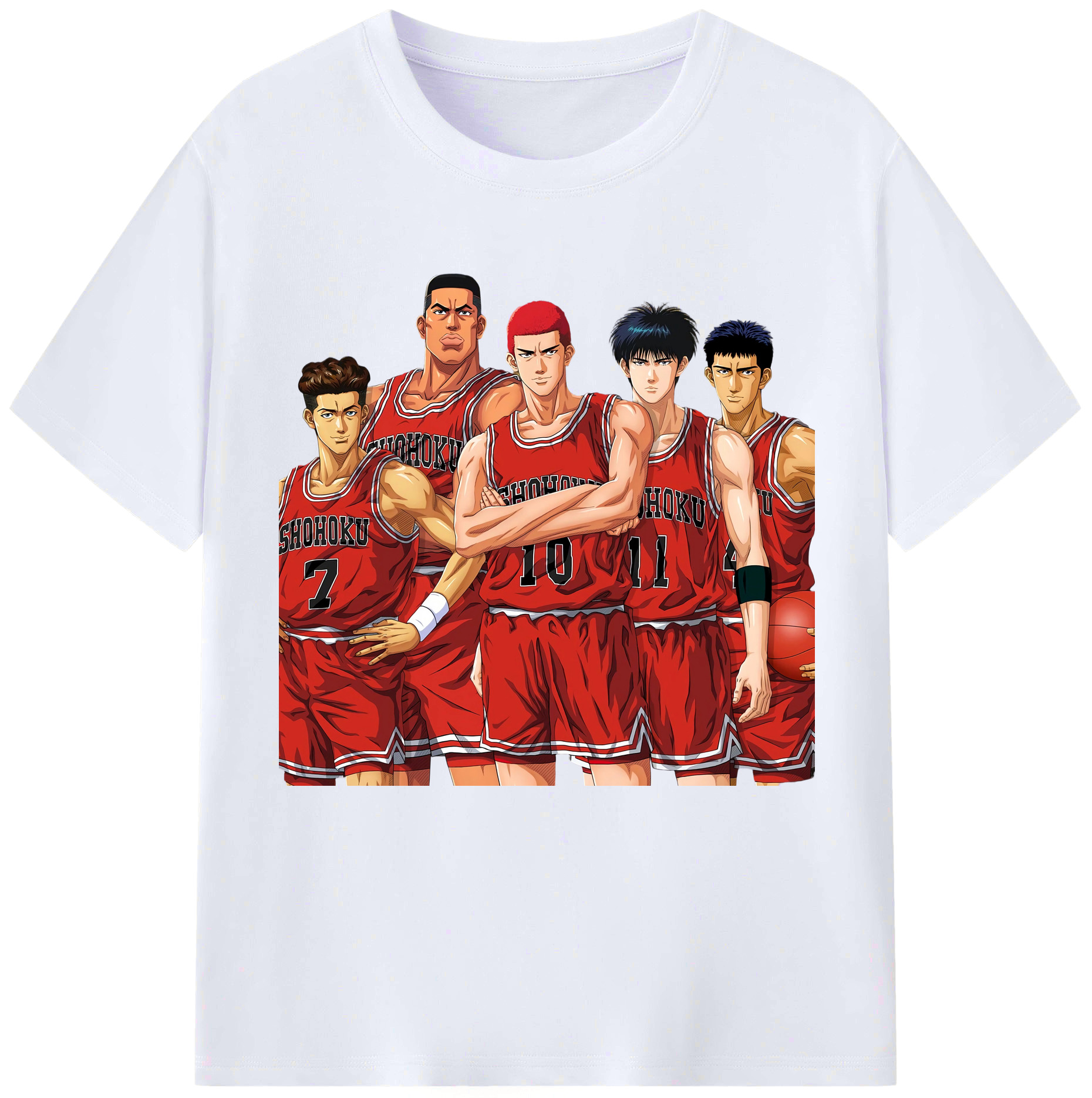 （画像用） SLAM DUNK／スラムダンク レディースカジュアルプリントTシャツ（綿100％）