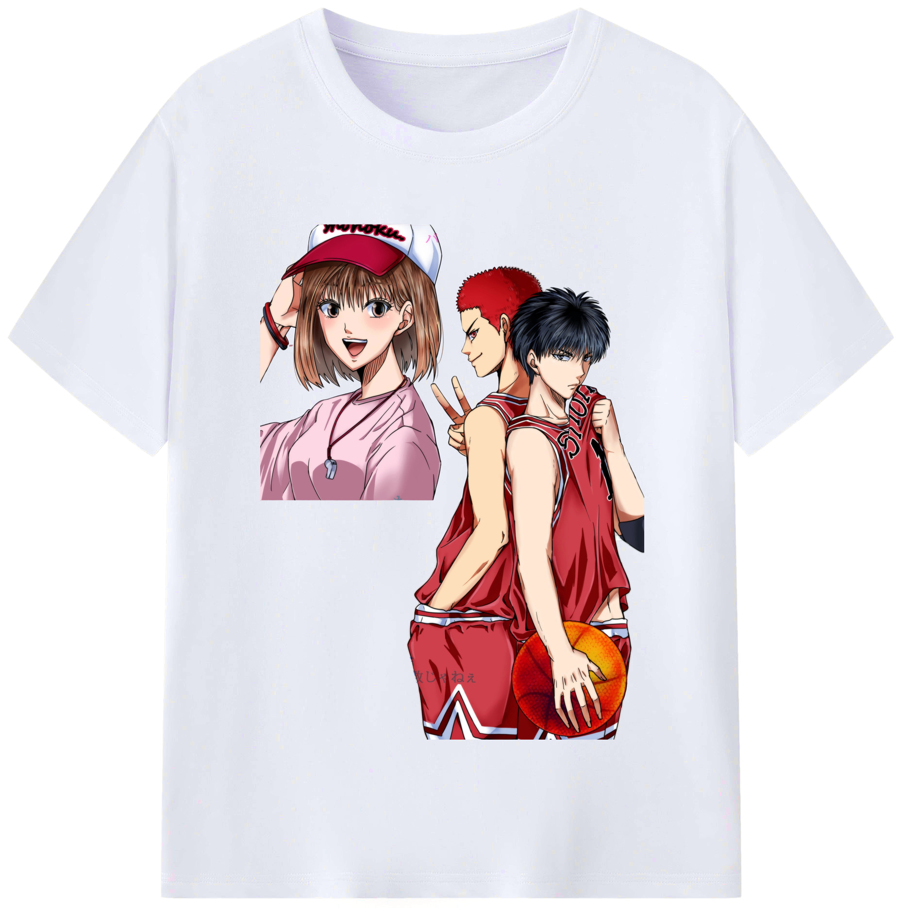 （画像用） SLAM DUNK／スラムダンク レディースカジュアルプリントTシャツ（綿100％）