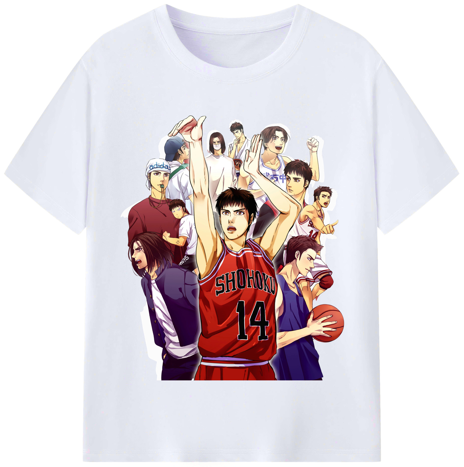 （画像用） SLAM DUNK／スラムダンク レディースカジュアルプリントTシャツ（綿100％）