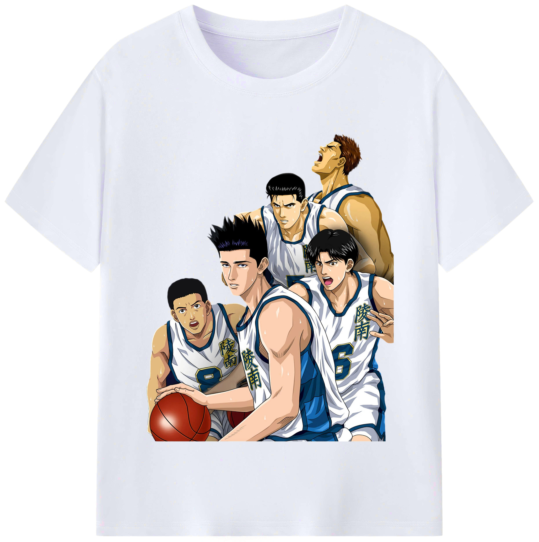 （画像用） SLAM DUNK／スラムダンク レディースカジュアルプリントTシャツ（綿100％）