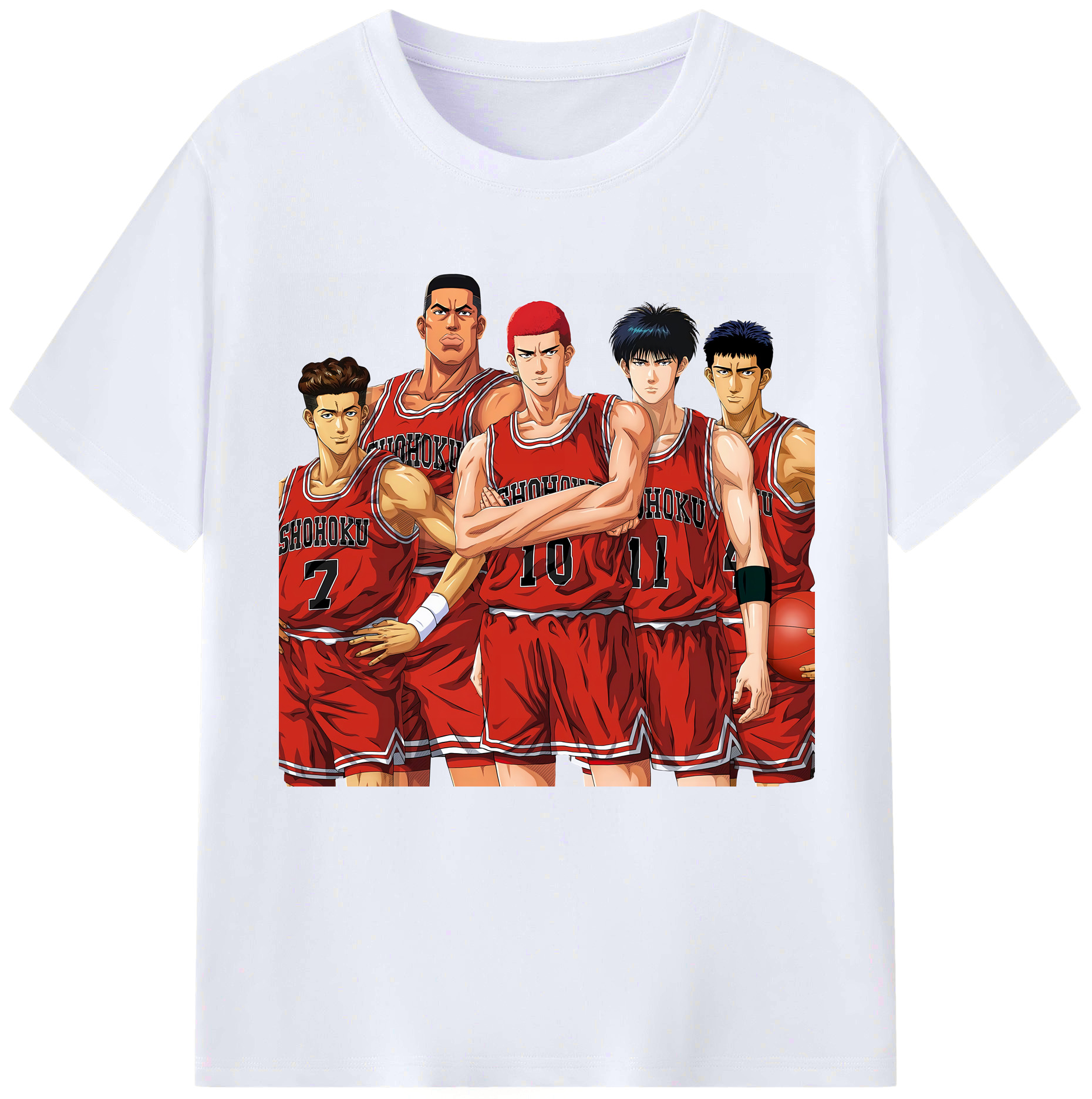 （画像用） SLAM DUNK／スラムダンク レディースカジュアルプリントTシャツ（綿100％）