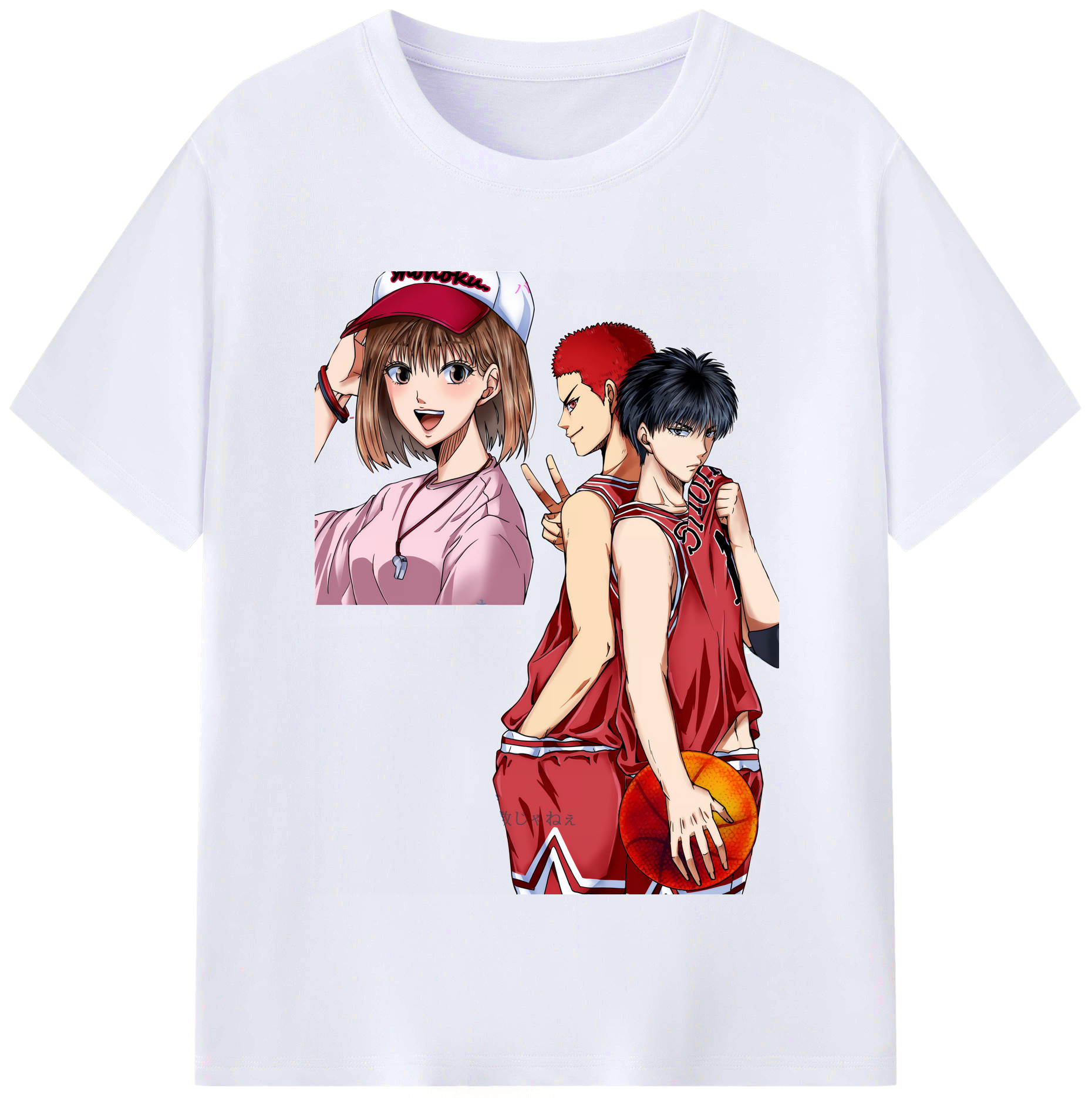 （画像用） SLAM DUNK／スラムダンク レディースカジュアルプリントTシャツ（綿100％）
