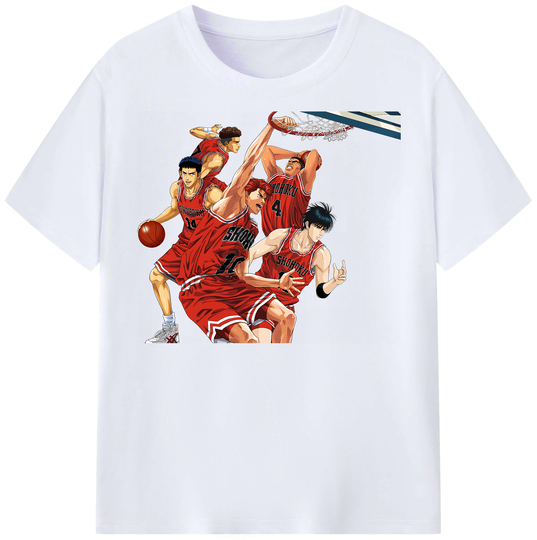 （画像用） SLAM DUNK／スラムダンク レディースカジュアルプリントTシャツ（綿100％）