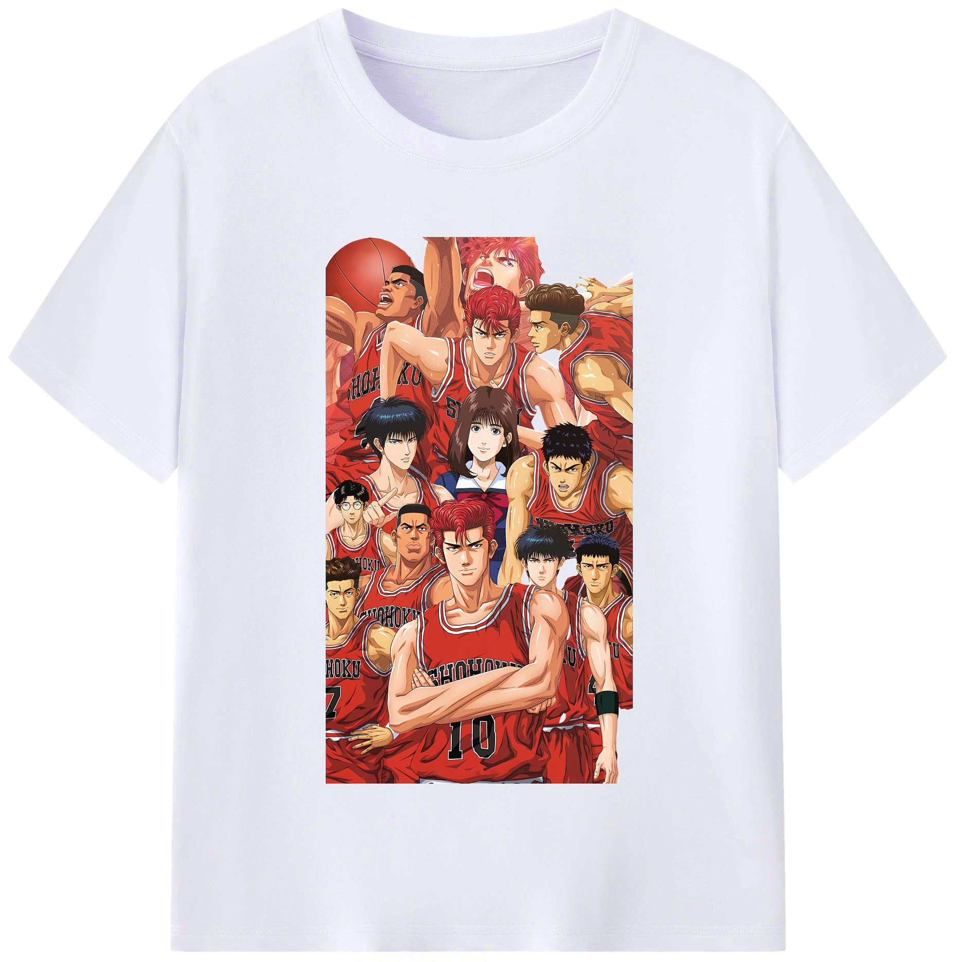 （画像用） SLAM DUNK／スラムダンク レディースカジュアルプリントTシャツ（綿100％）