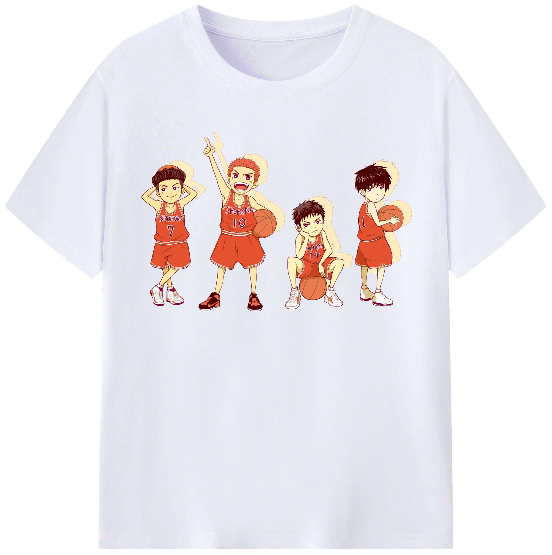 （画像用） SLAM DUNK／スラムダンク レディースカジュアルプリントTシャツ（綿100％）