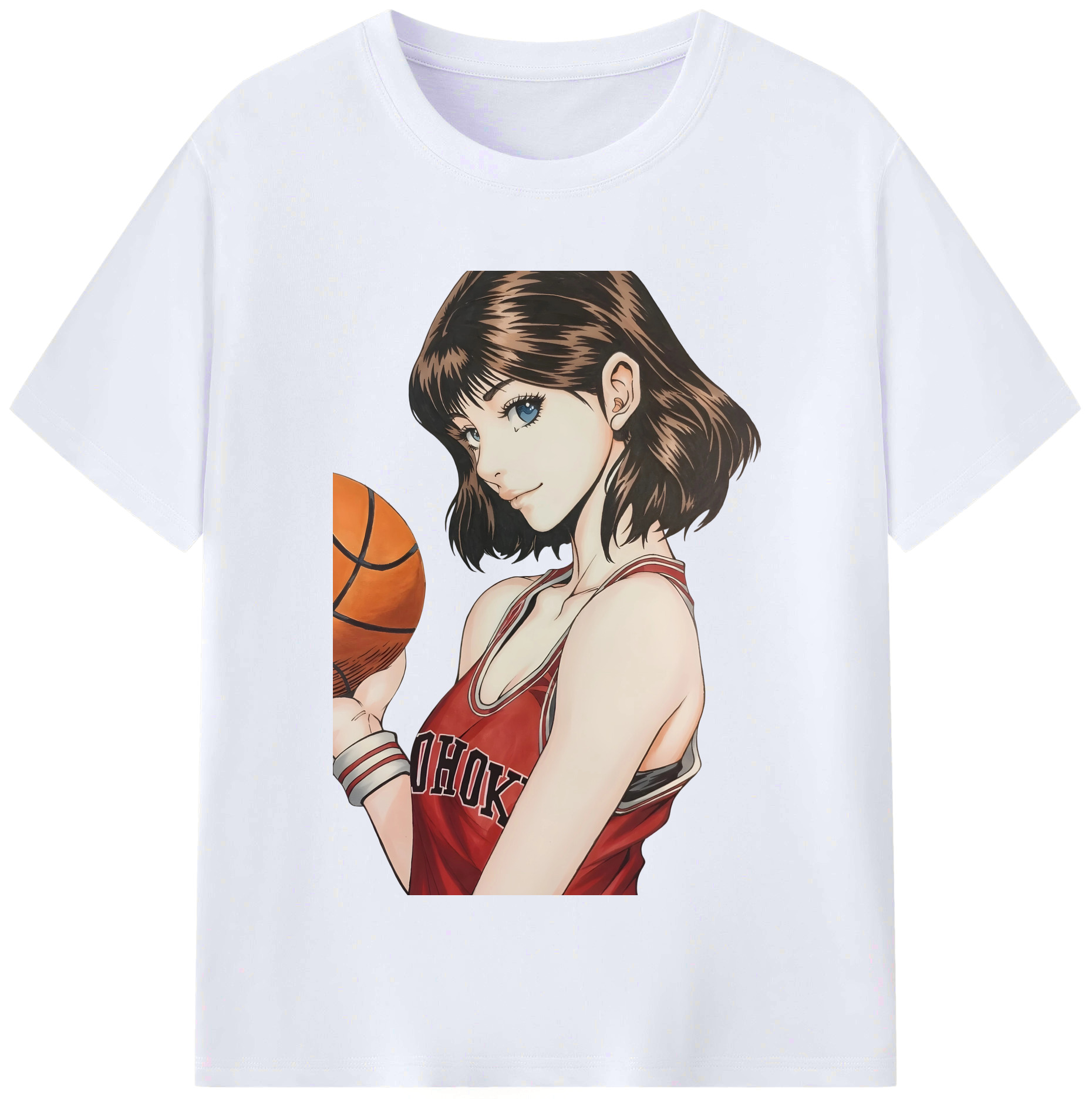 （画像用） SLAM DUNK／スラムダンク レディースカジュアルプリントTシャツ（綿100％）