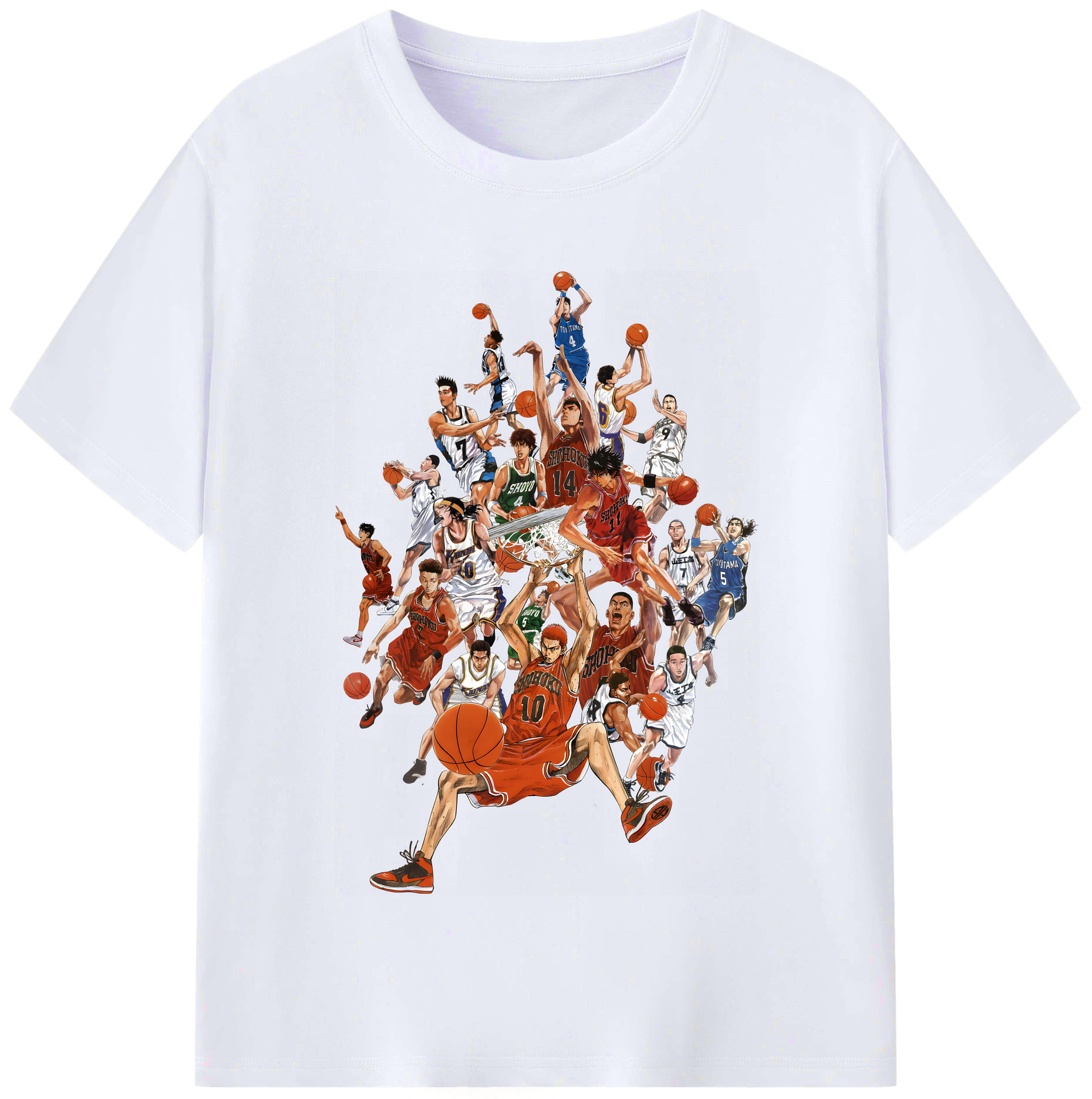 （画像用） SLAM DUNK／スラムダンク レディースカジュアルプリントTシャツ（綿100％）