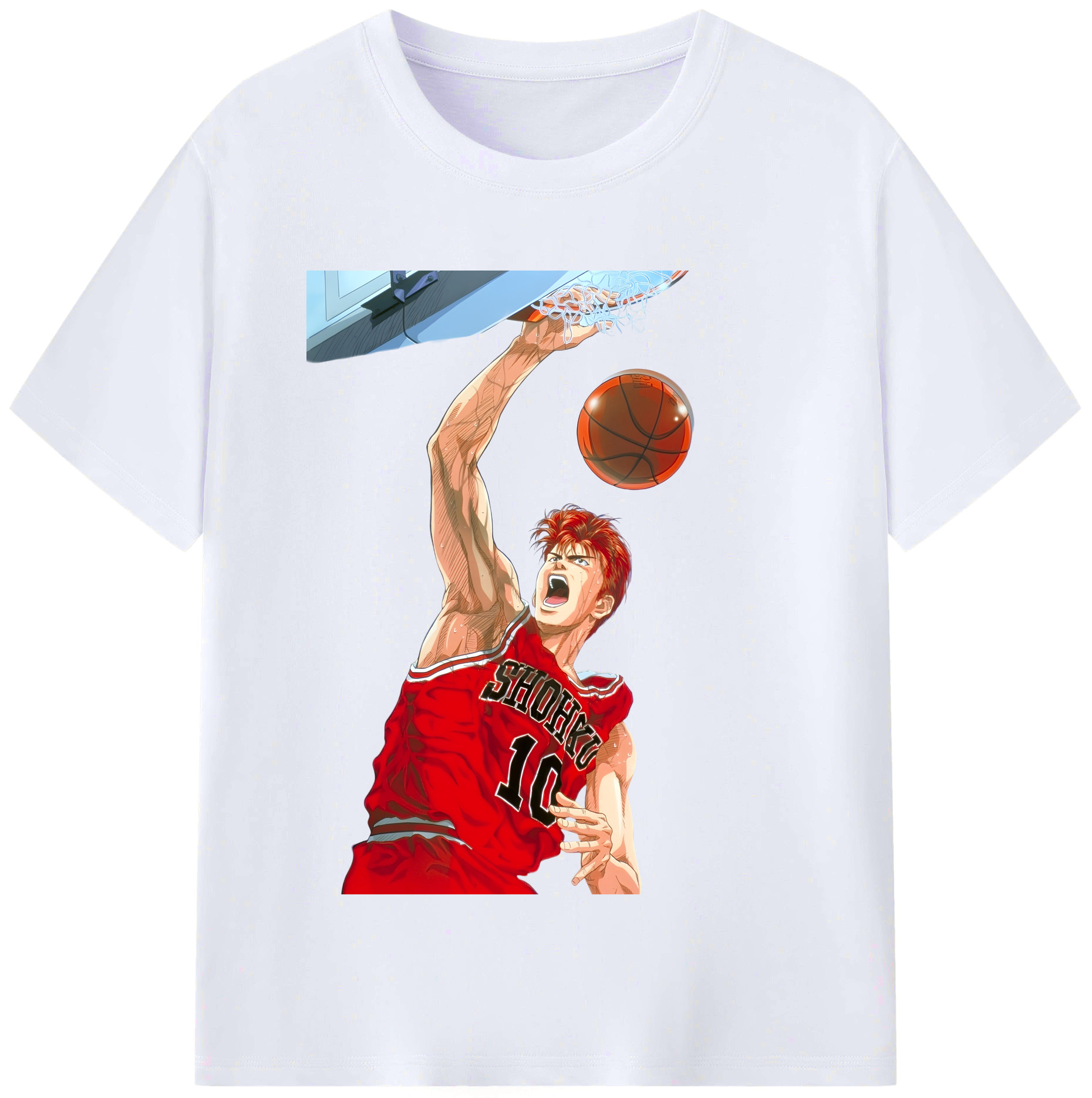 （画像用） SLAM DUNK／スラムダンク レディースカジュアルプリントTシャツ（綿100％）