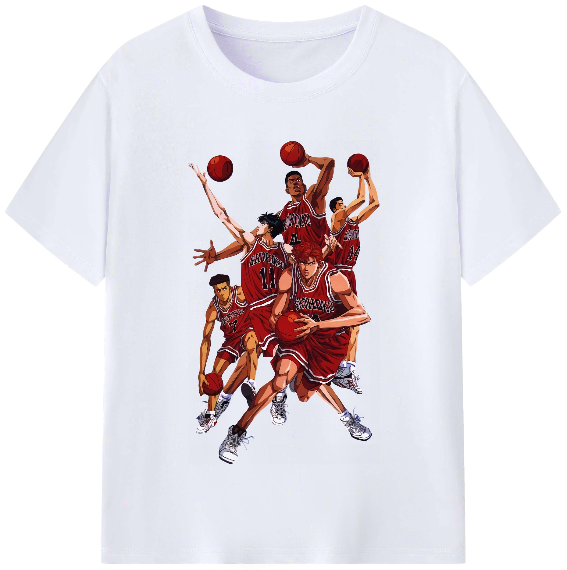 （画像用） SLAM DUNK／スラムダンク レディースカジュアルプリントTシャツ（綿100％）