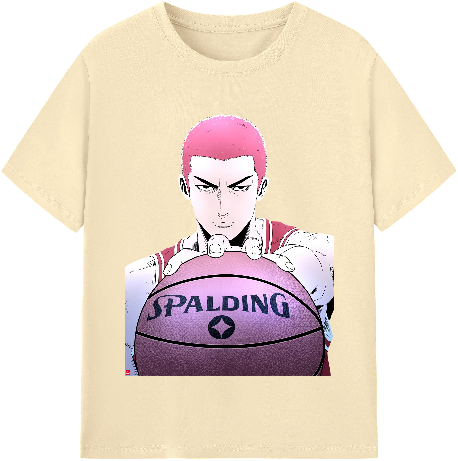 SLAM DUNK／スラムダンク 綿100％半袖Tシャツ（フロントプリント）