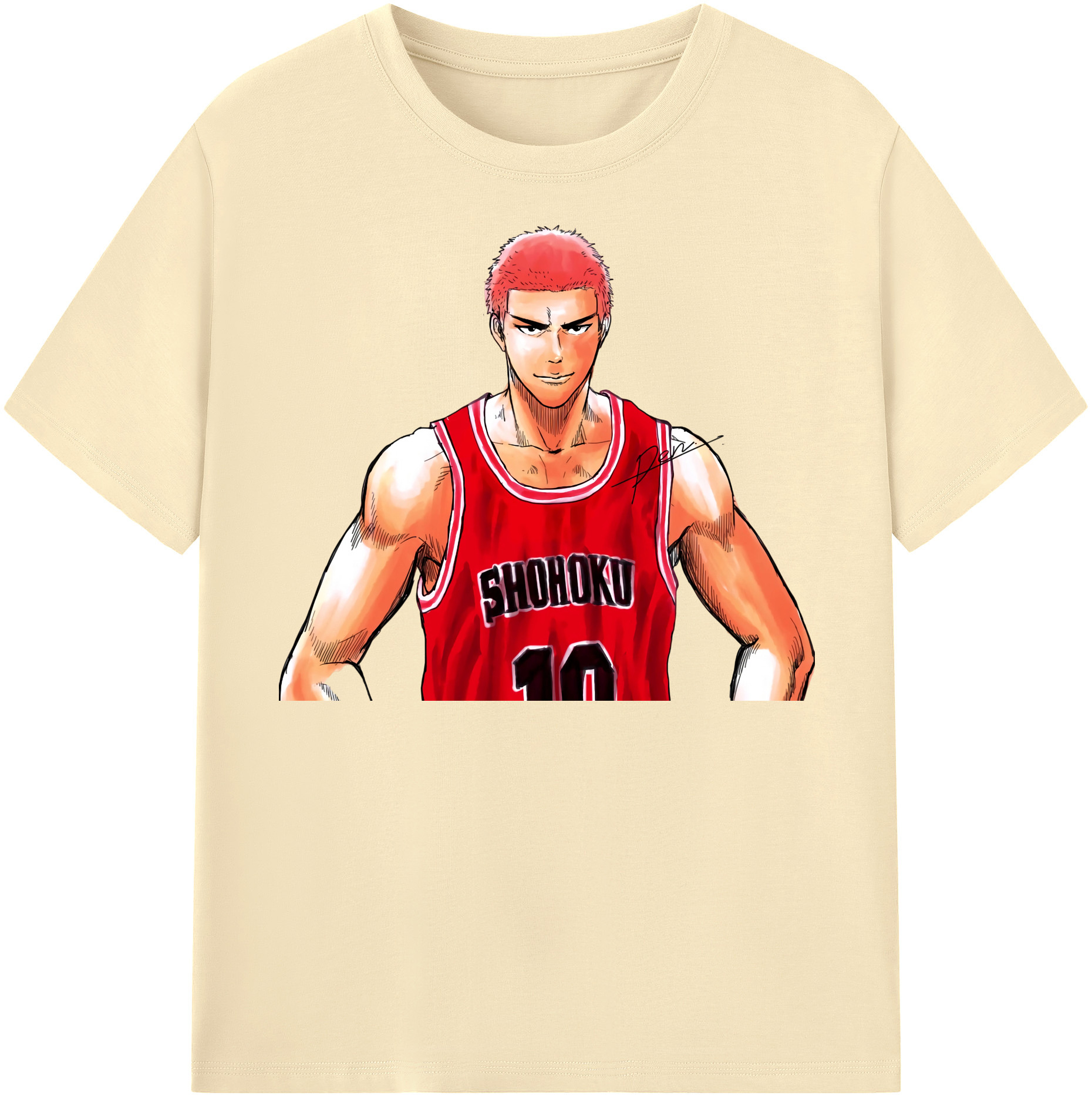 SLAM DUNK／スラムダンク 綿100％半袖Tシャツ（フロントプリント）