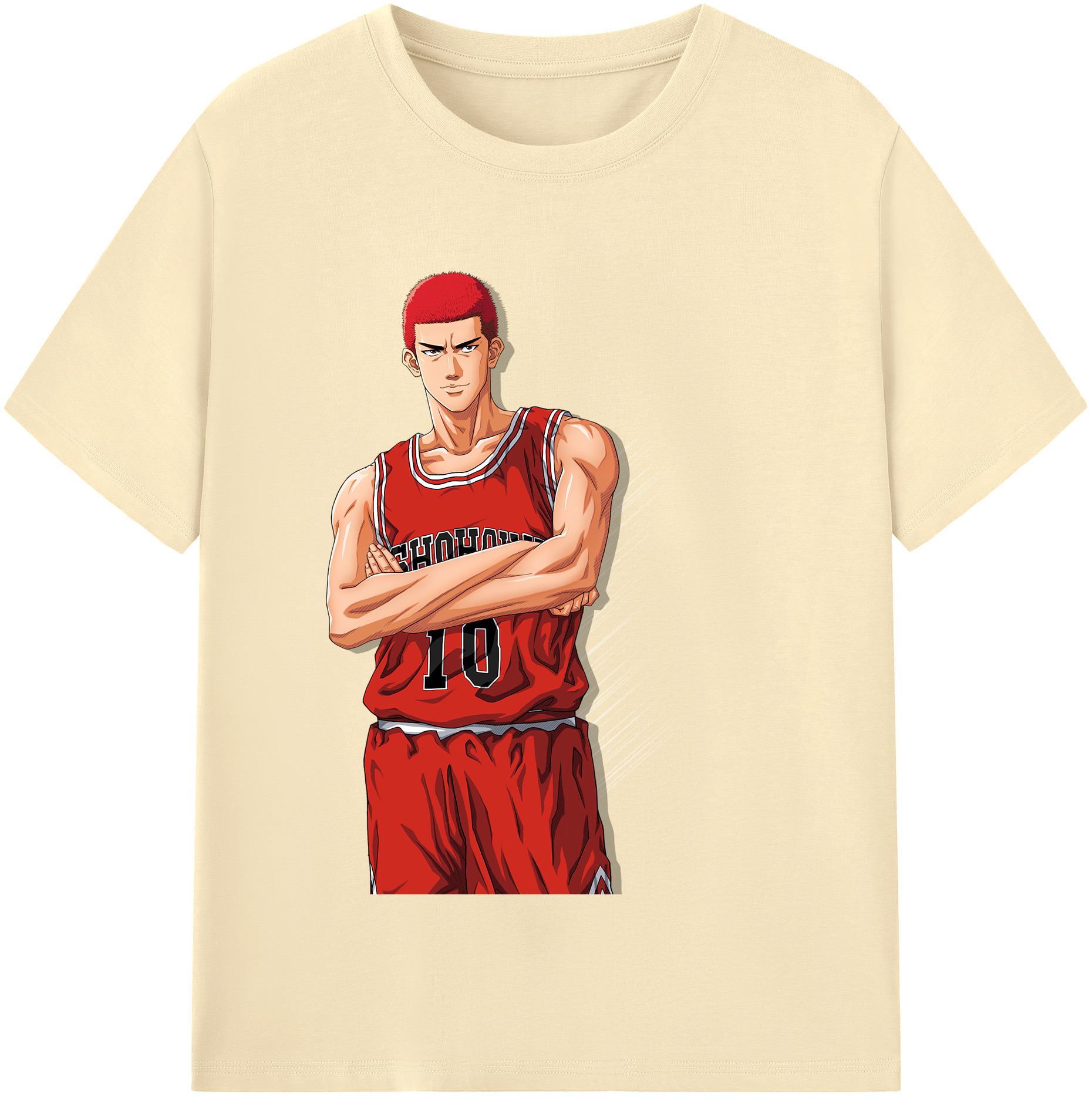 SLAM DUNK／スラムダンク 綿100％半袖Tシャツ（フロントプリント）