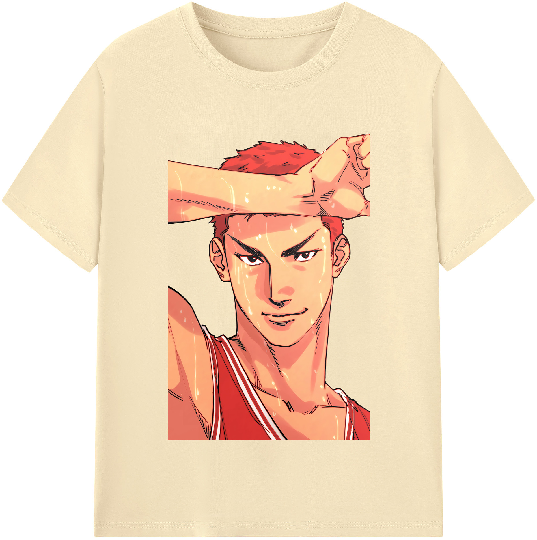 SLAM DUNK／スラムダンク 綿100％半袖Tシャツ（フロントプリント）