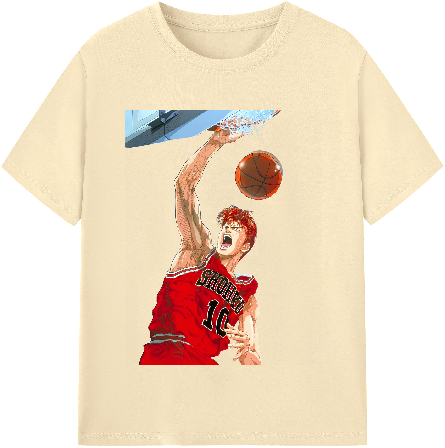 （画像用） SLAM DUNK／スラムダンク 綿100％半袖Tシャツ（フロントプリント）