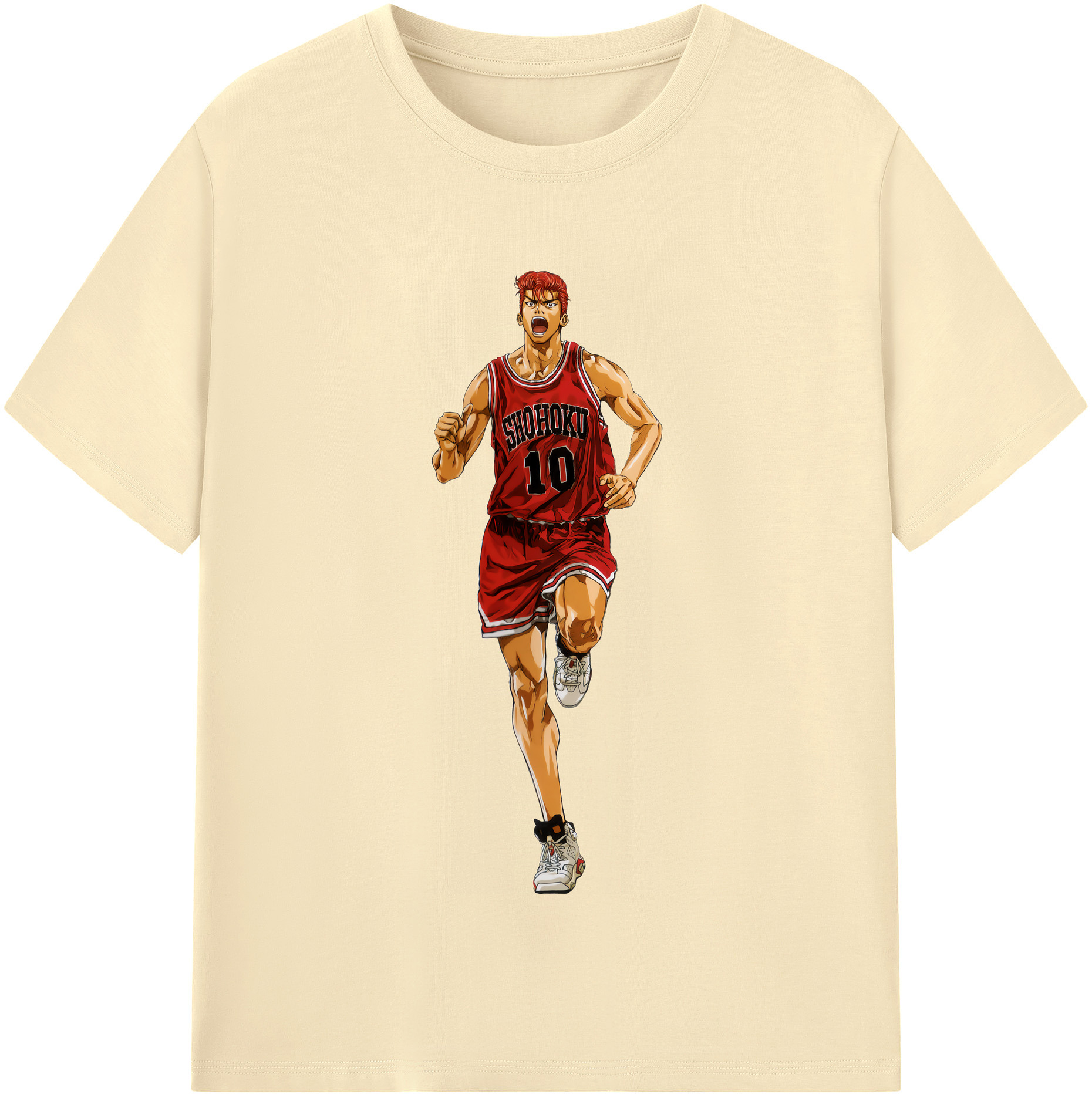 SLAM DUNK／スラムダンク 綿100％半袖Tシャツ（フロントプリント）