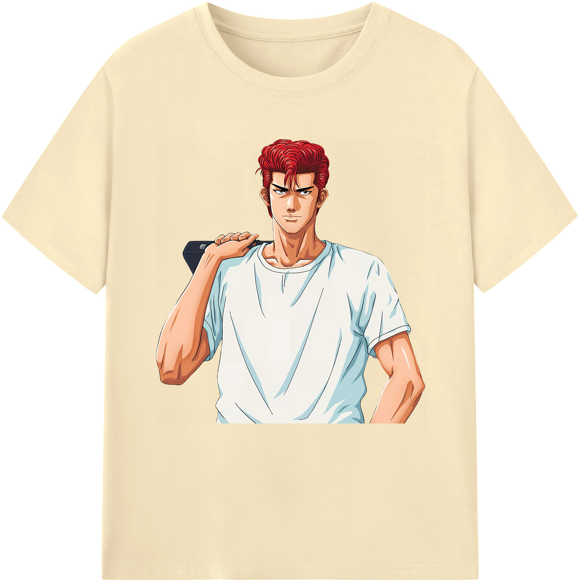 SLAM DUNK／スラムダンク 綿100％半袖Tシャツ（フロントプリント）