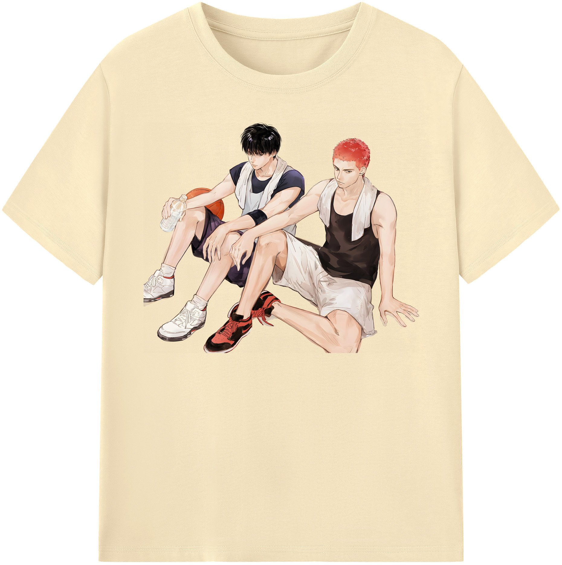 SLAM DUNK／スラムダンク 綿100％半袖Tシャツ（フロントプリント）