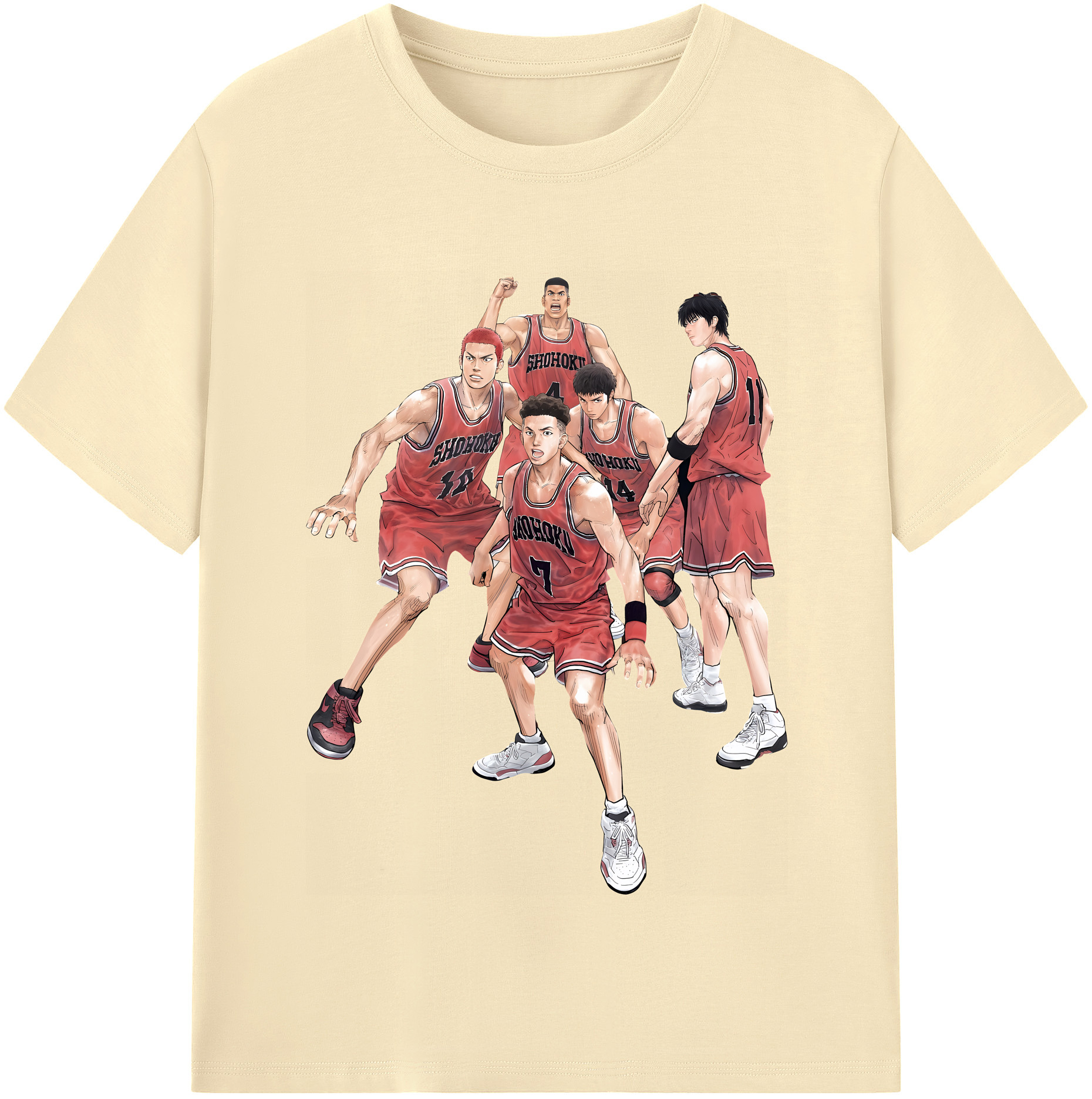 （画像用） SLAM DUNK／スラムダンク 綿100％半袖Tシャツ（フロントプリント）