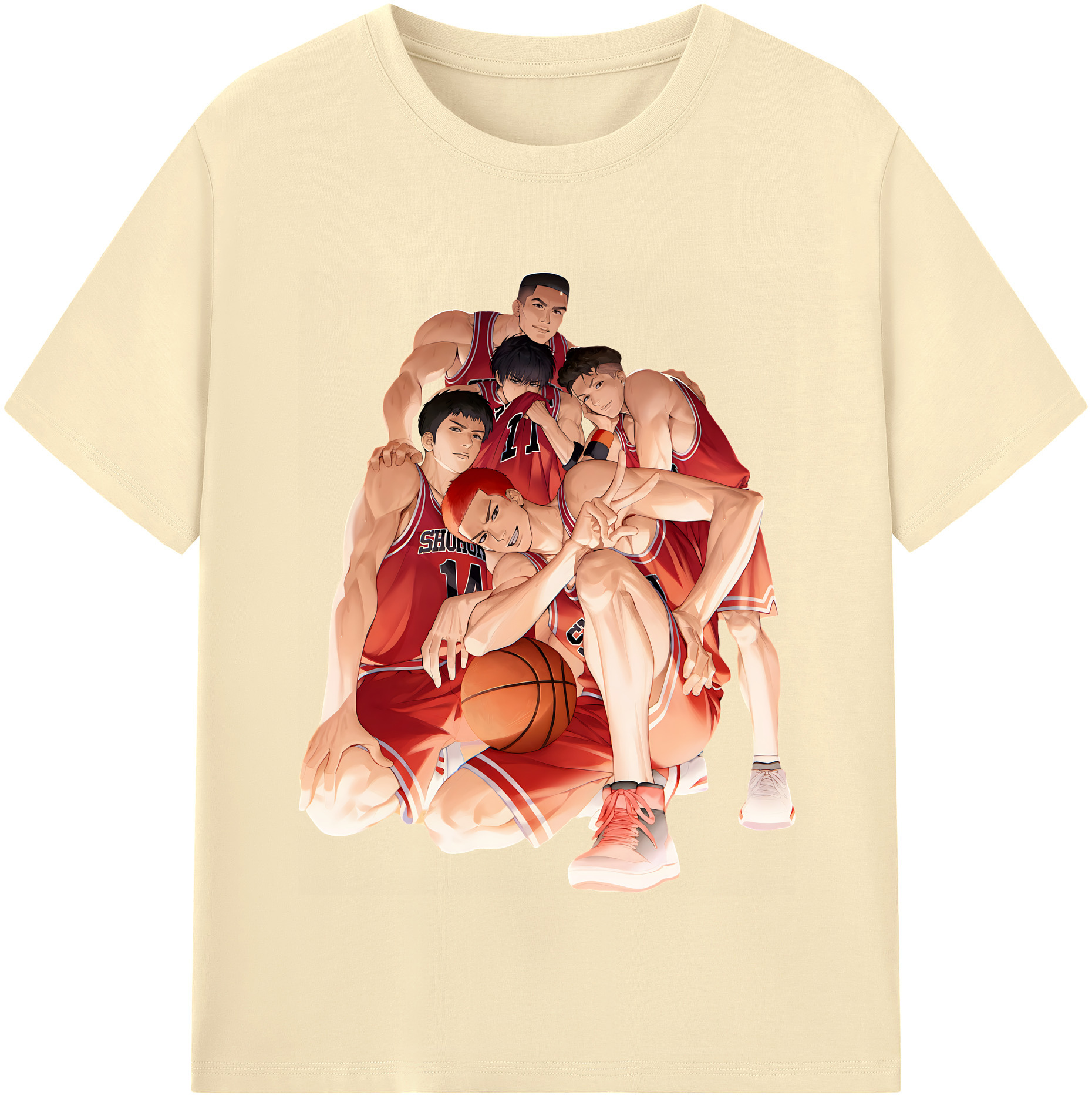 （画像用） SLAM DUNK／スラムダンク 綿100％半袖Tシャツ（フロントプリント）