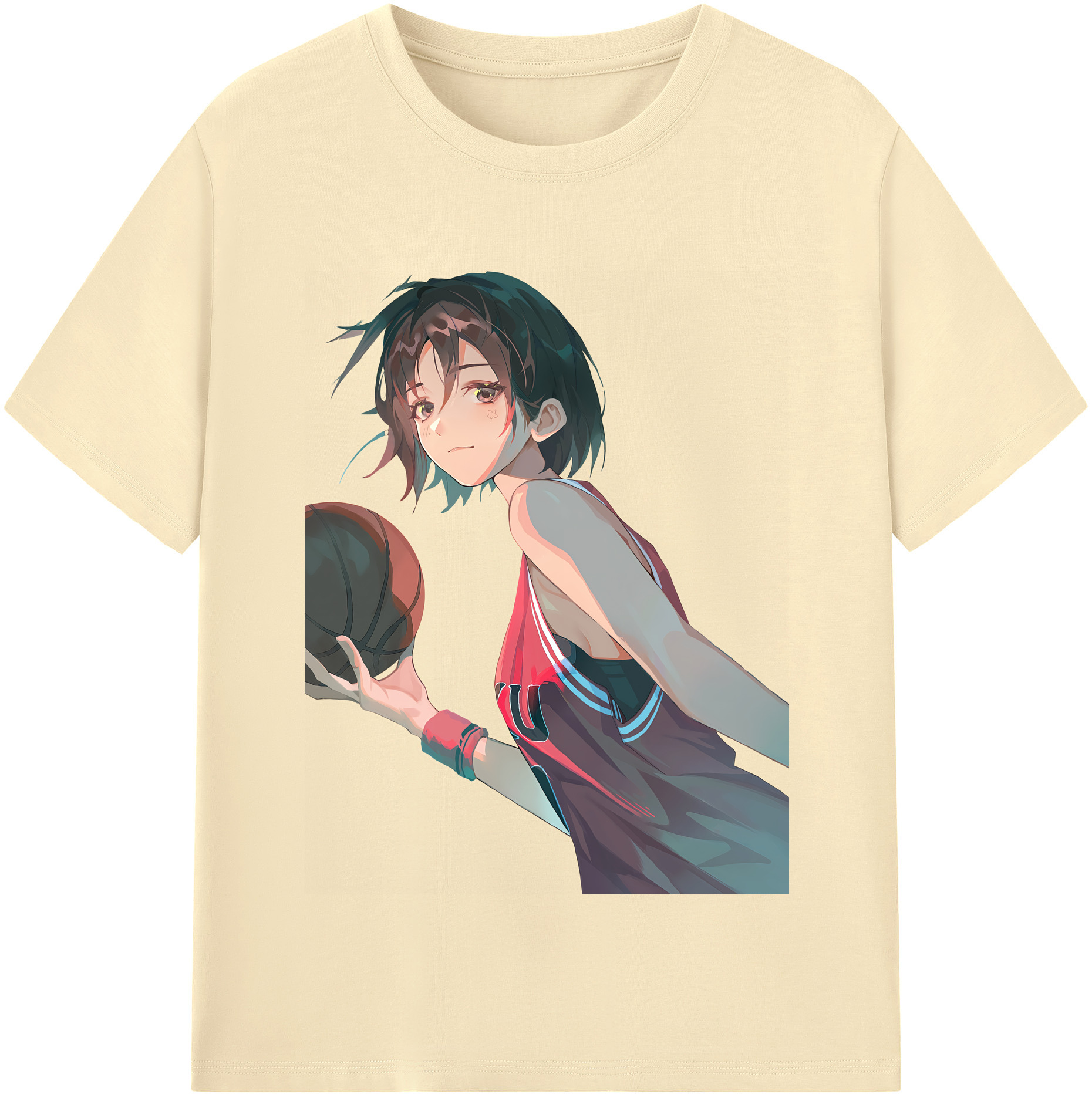 SLAM DUNK／スラムダンク 綿100％半袖Tシャツ（フロントプリント）