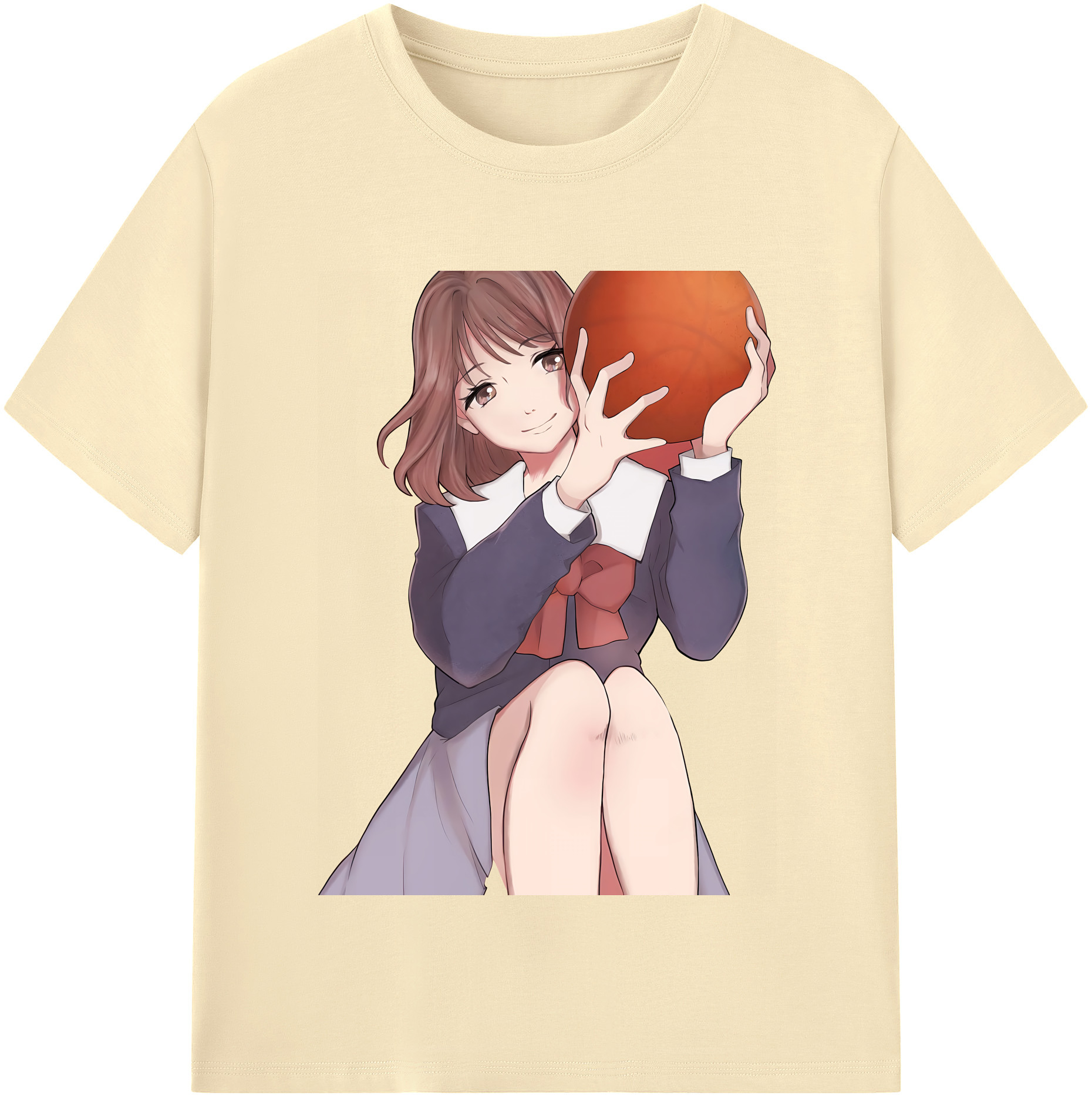 SLAM DUNK／スラムダンク 綿100％半袖Tシャツ（フロントプリント）