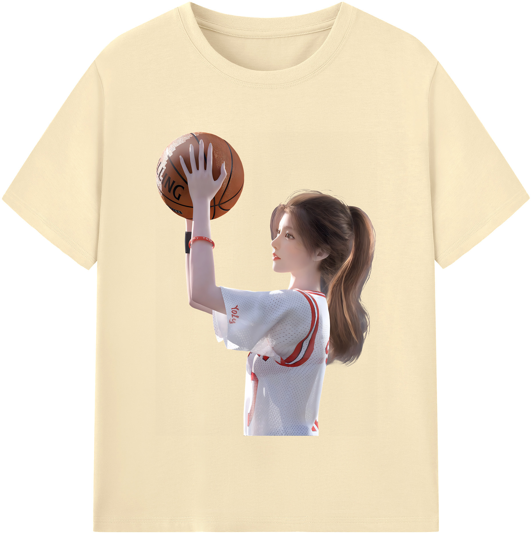 SLAM DUNK／スラムダンク 綿100％半袖Tシャツ（フロントプリント）