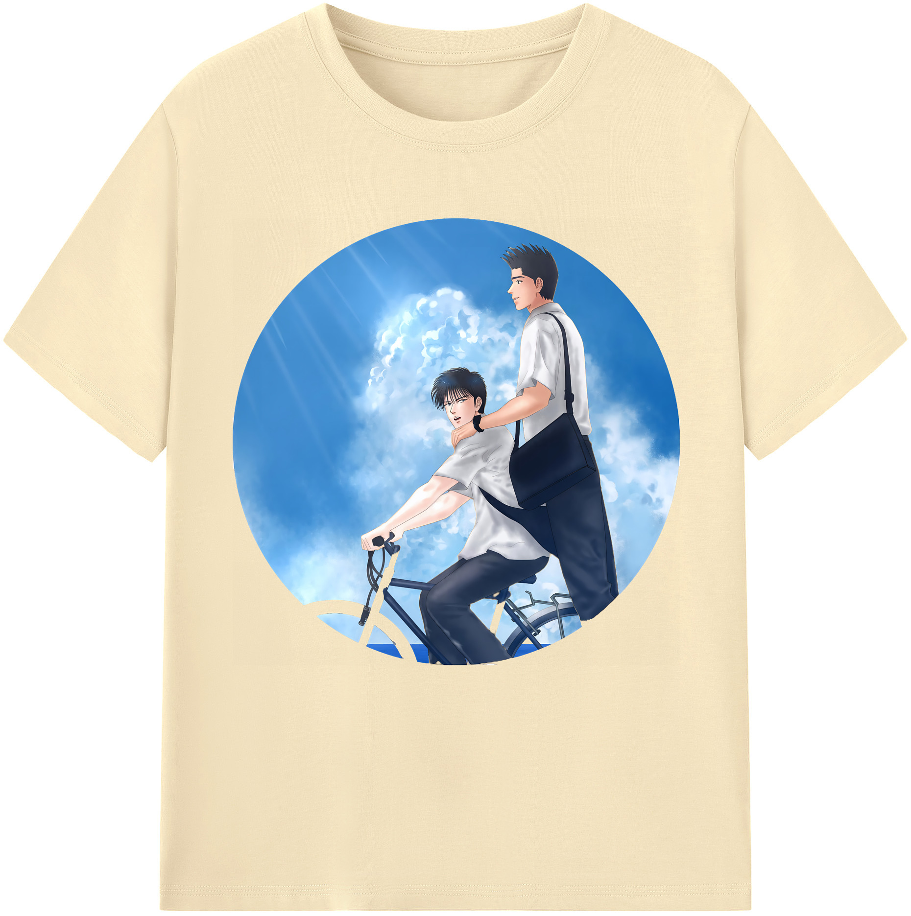 SLAM DUNK／スラムダンク 綿100％半袖Tシャツ（フロントプリント）