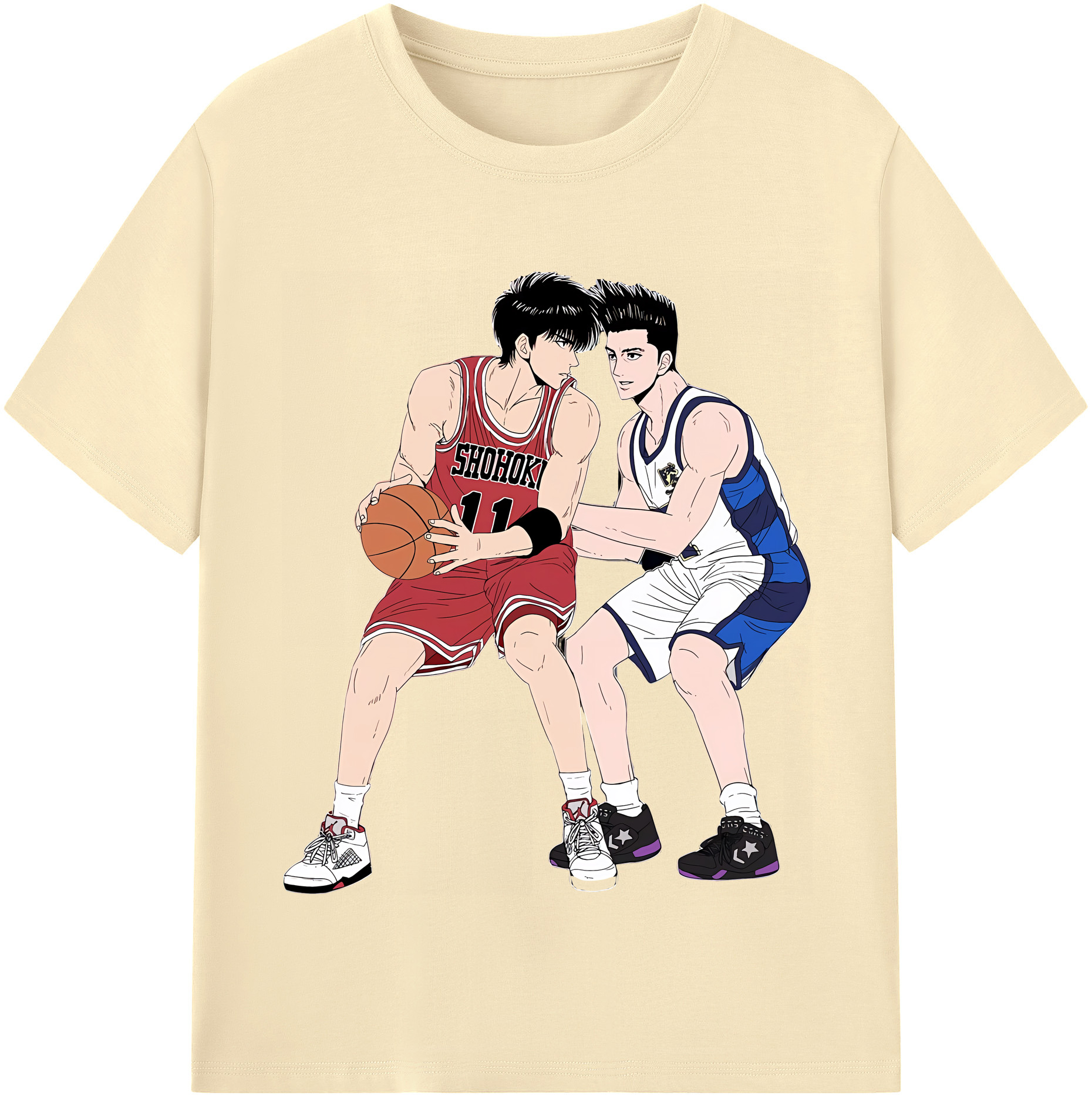（画像用） SLAM DUNK／スラムダンク 綿100％半袖Tシャツ（フロントプリント）