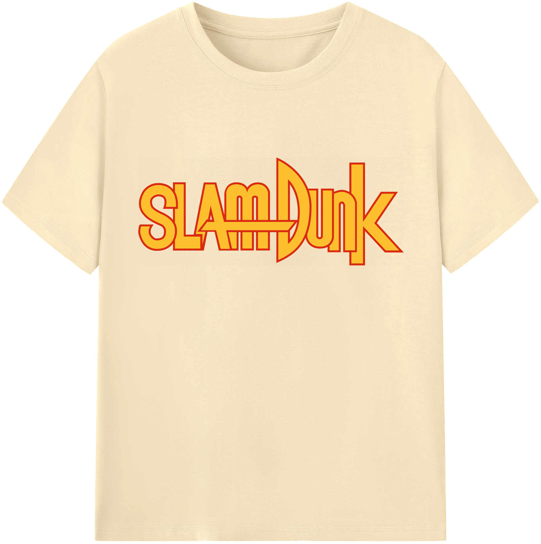 SLAM DUNK／スラムダンク 綿100％半袖Tシャツ（フロントプリント）