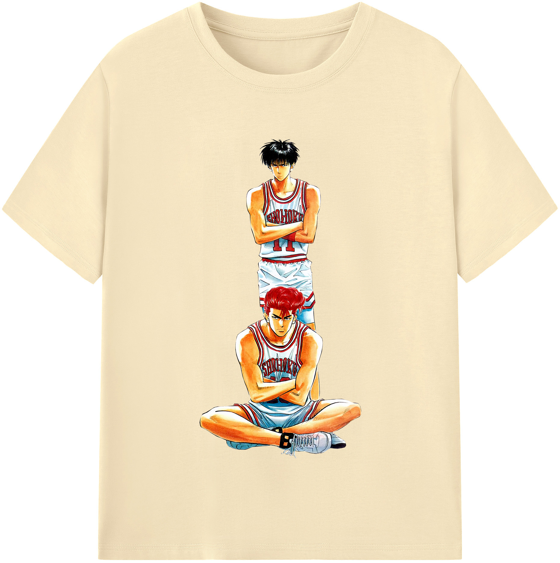 SLAM DUNK／スラムダンク 綿100％半袖Tシャツ（フロントプリント）
