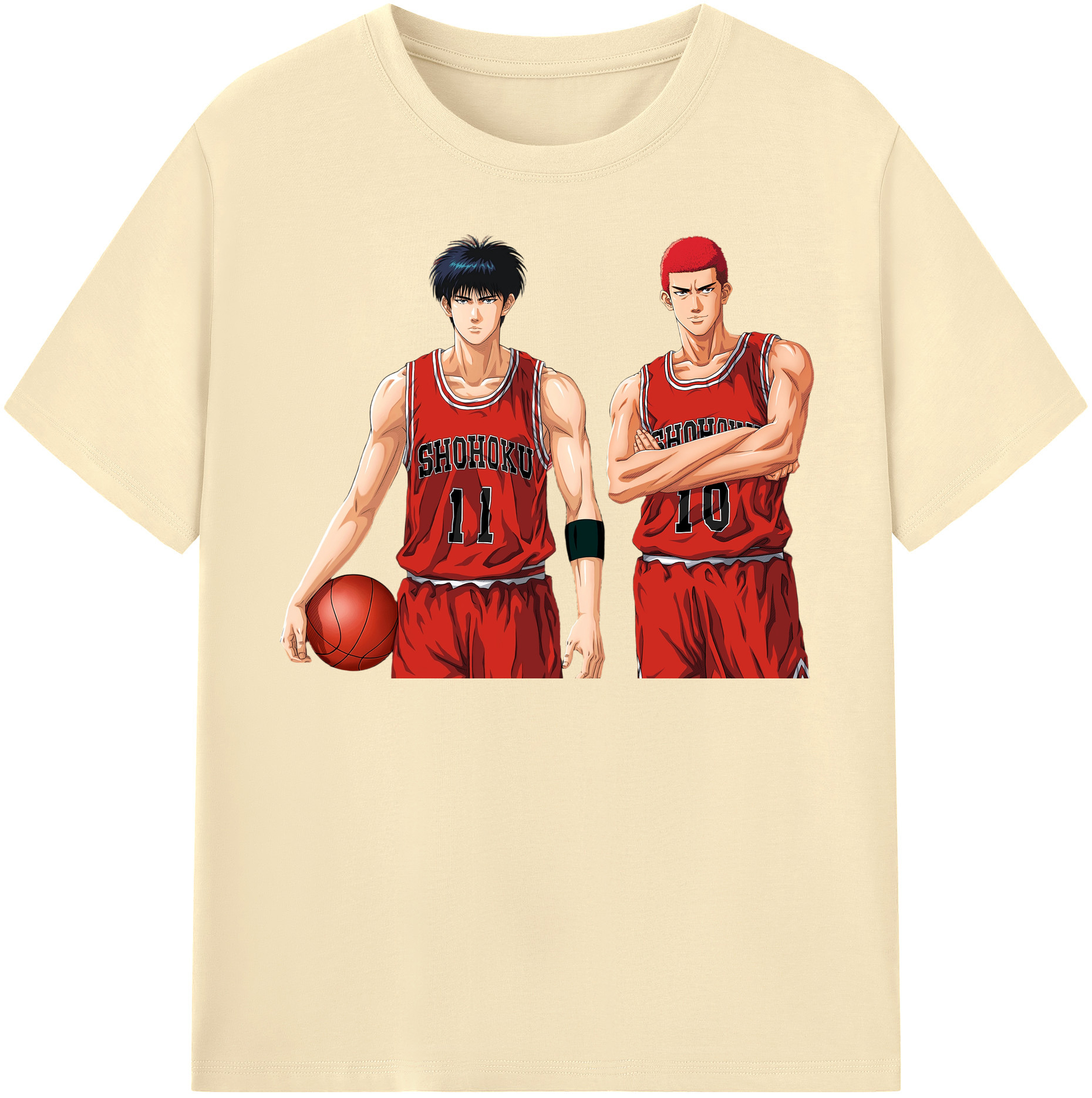 （画像用） SLAM DUNK／スラムダンク 綿100％半袖Tシャツ（フロントプリント）