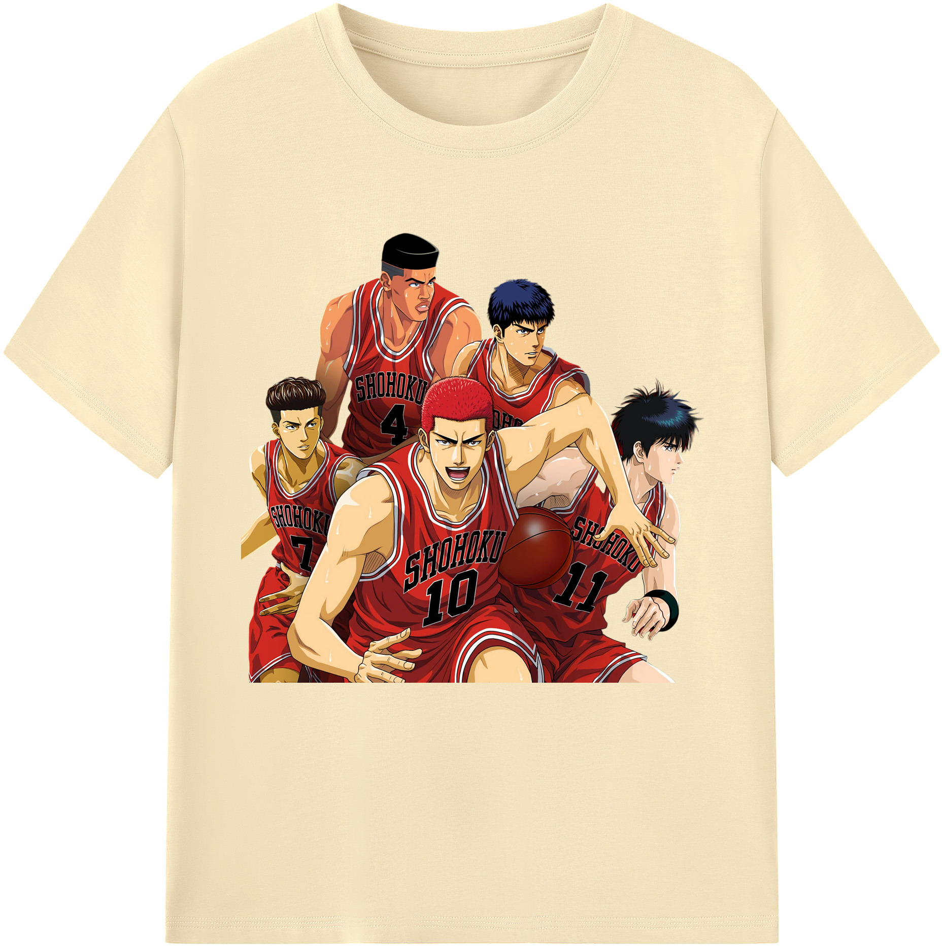 （画像用） SLAM DUNK／スラムダンク 綿100％半袖Tシャツ（フロントプリント）