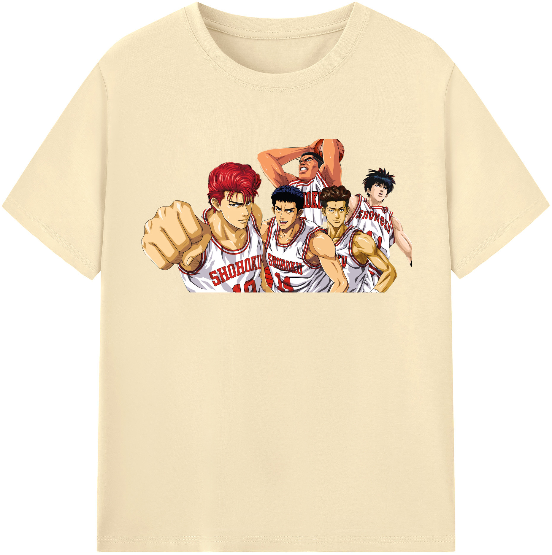 （画像用） SLAM DUNK／スラムダンク 綿100％半袖Tシャツ（フロントプリント）