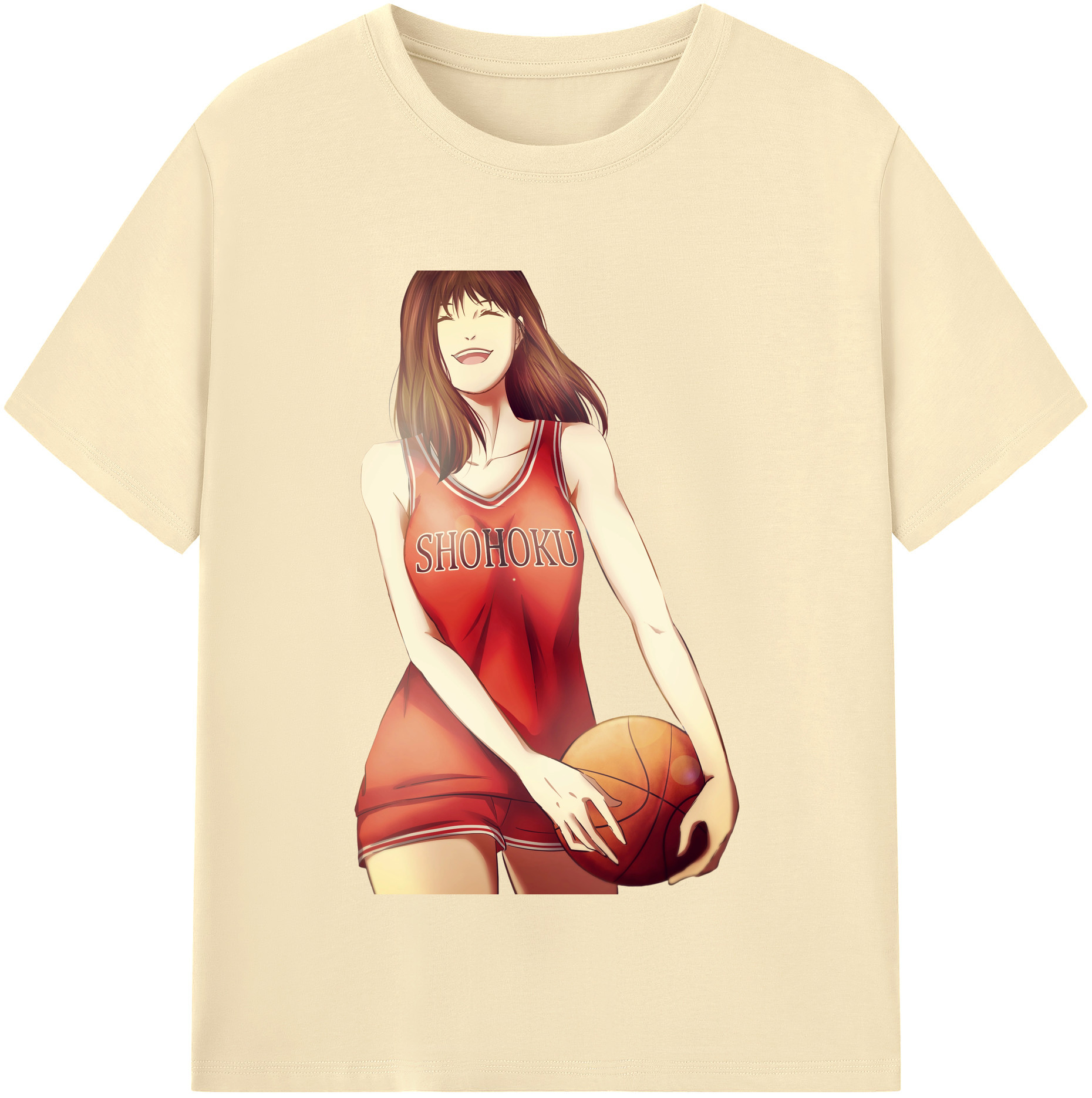 SLAM DUNK／スラムダンク 綿100％半袖Tシャツ（フロントプリント）