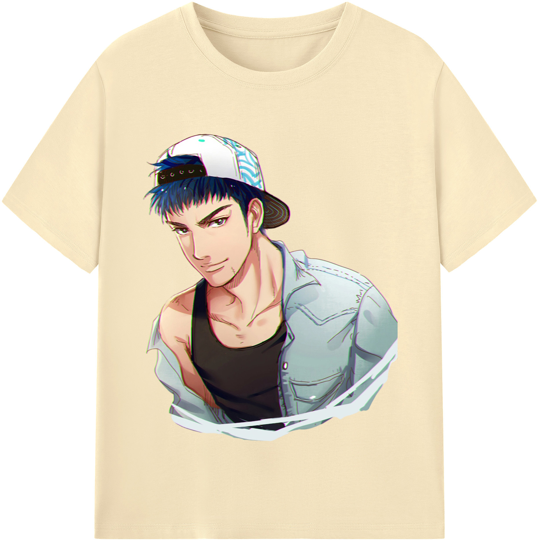 SLAM DUNK／スラムダンク 綿100％半袖Tシャツ（フロントプリント）