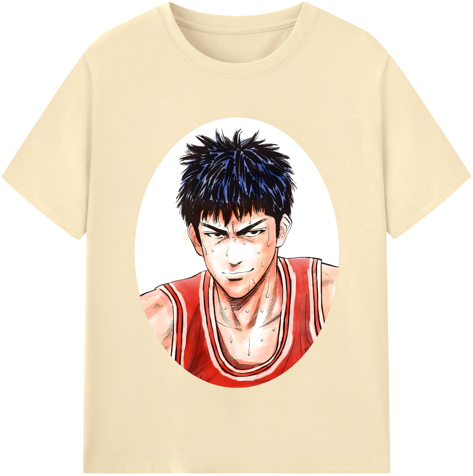 SLAM DUNK／スラムダンク 綿100％半袖Tシャツ（フロントプリント）