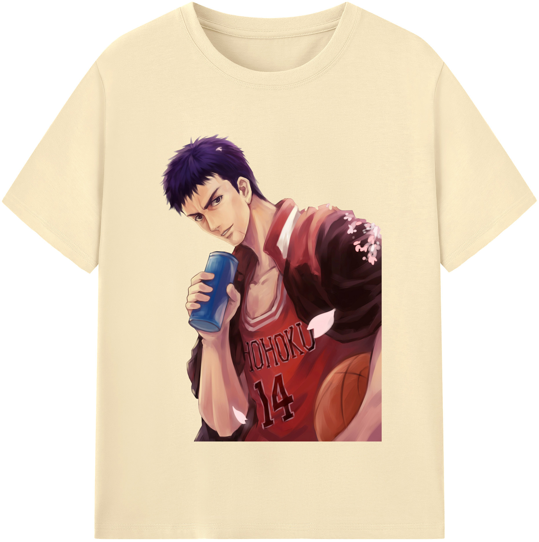 SLAM DUNK／スラムダンク 綿100％半袖Tシャツ（フロントプリント）