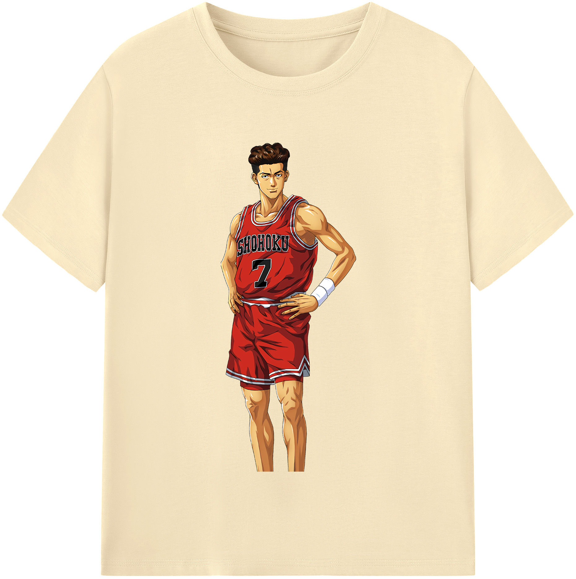 SLAM DUNK／スラムダンク 綿100％半袖Tシャツ（フロントプリント）
